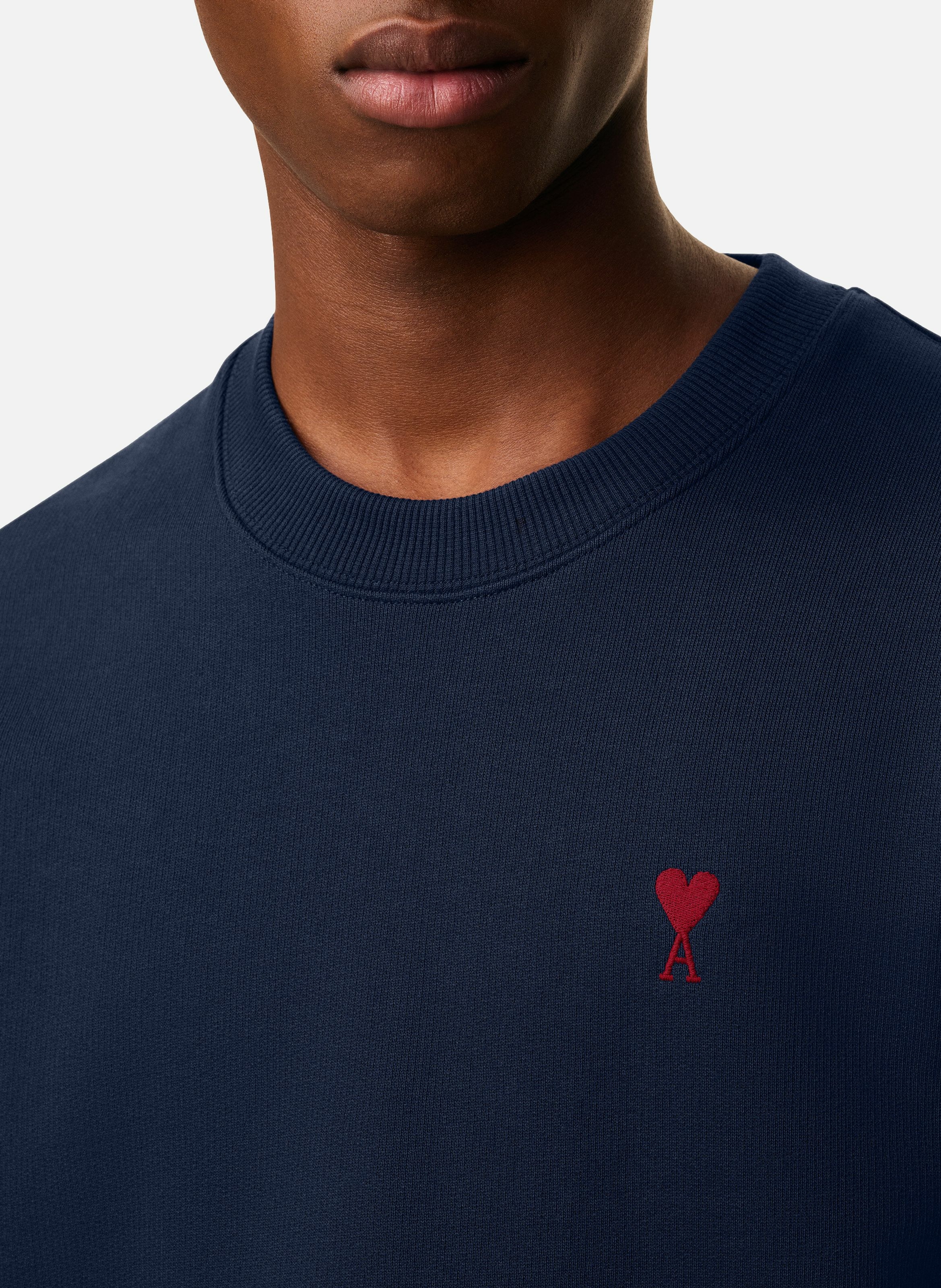 Sweatshirt ami de coeur rouge unisexe AMI PARIS Bleu