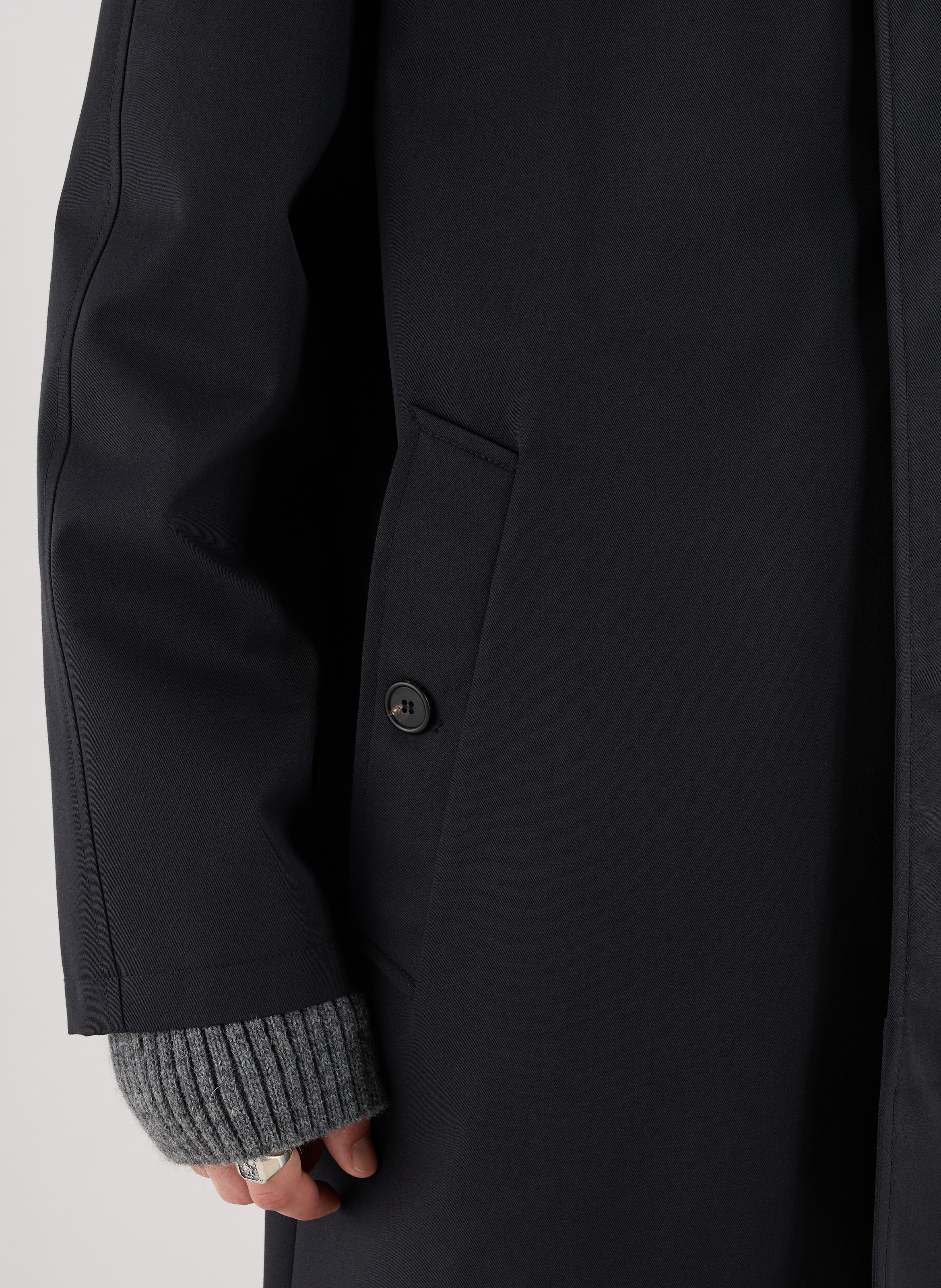 Cotton-blend trench coat SAISON 1865 Blue