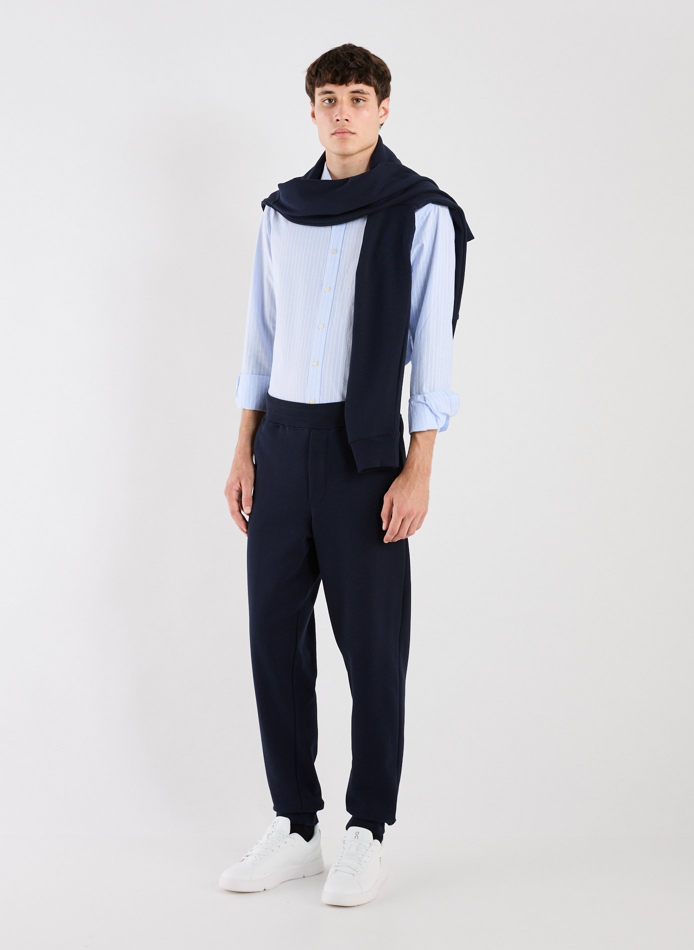 Chemise rayée en coton HACKETT Bleu