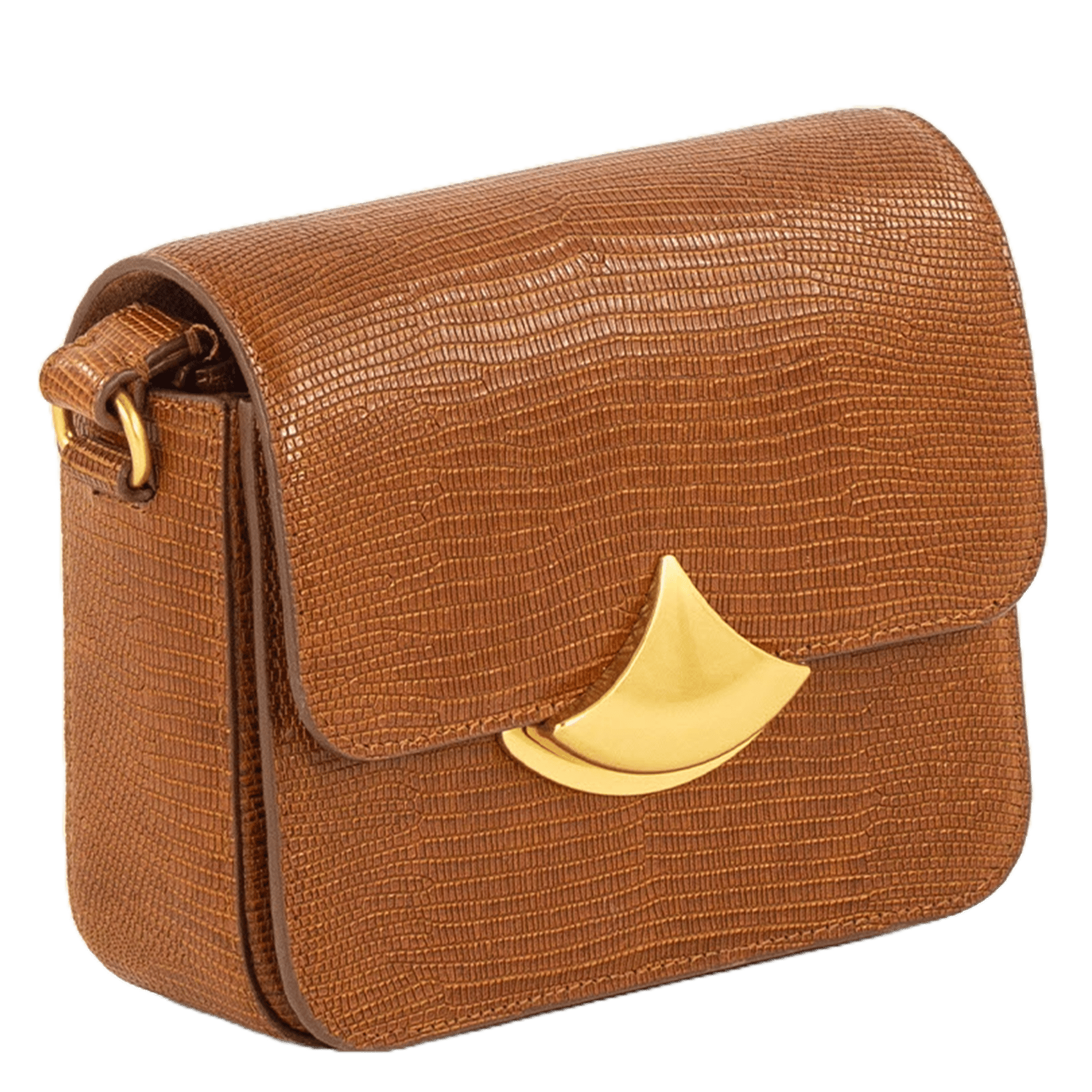 Sac bandoulière en cuir effet crocodile diviluz mimo e SESSUN Marron