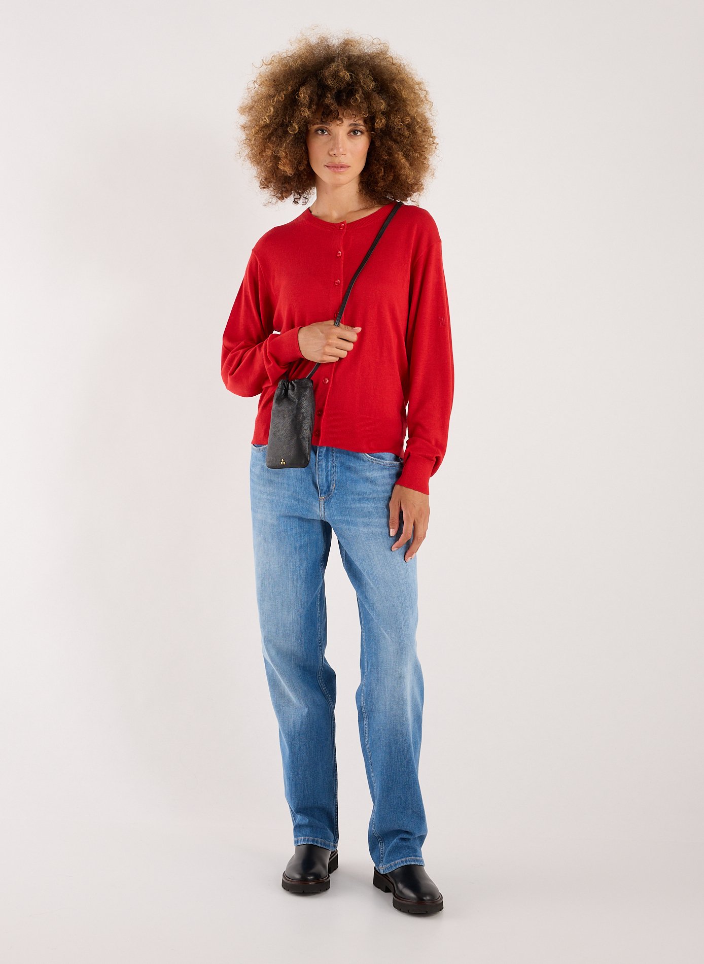  Pochette pour téléphone Gordi en cuir JÉRÔME DREYFUSS Noir