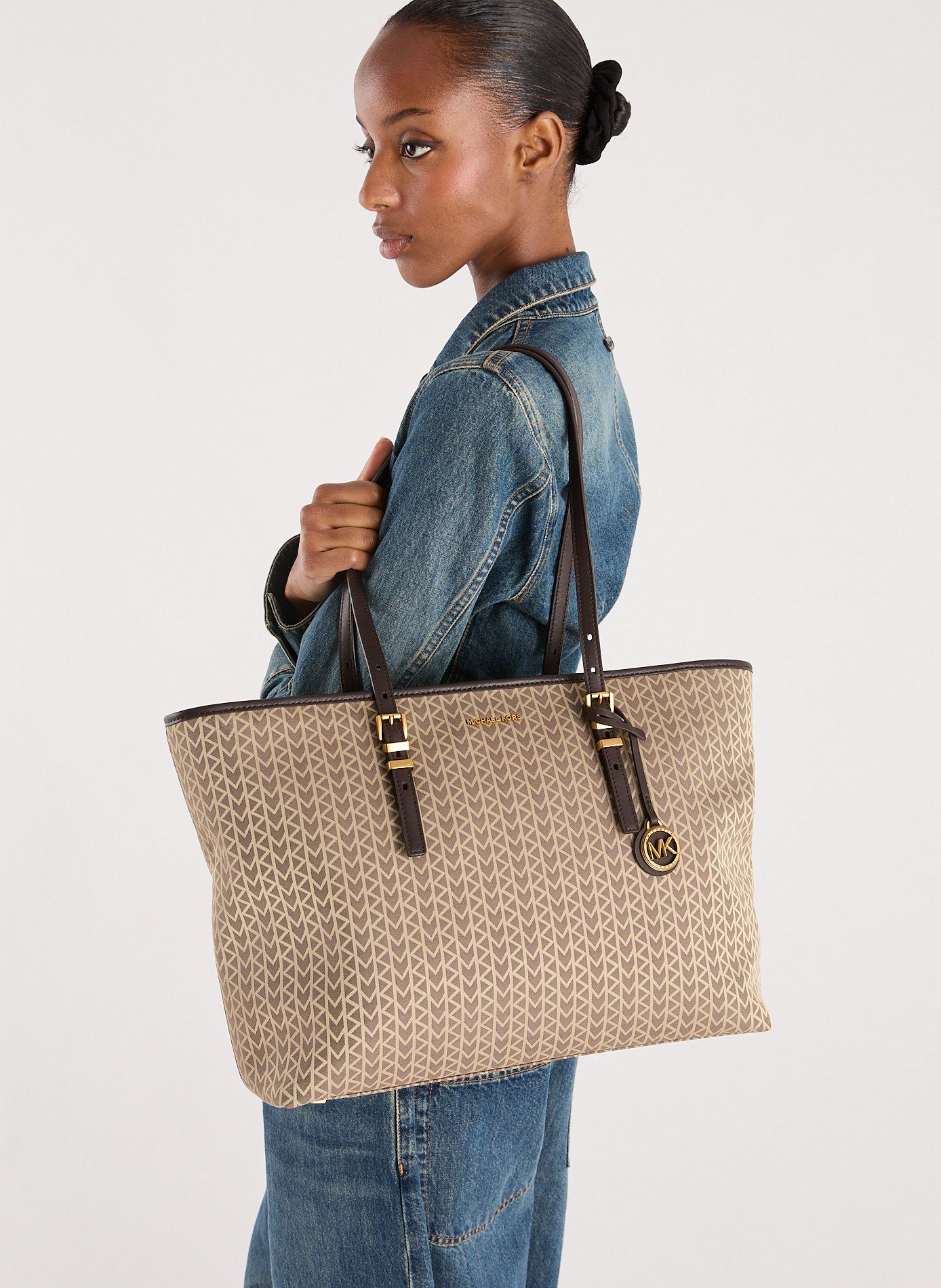 Sac cabas Quinn imprimé MICHAEL KORS Gris