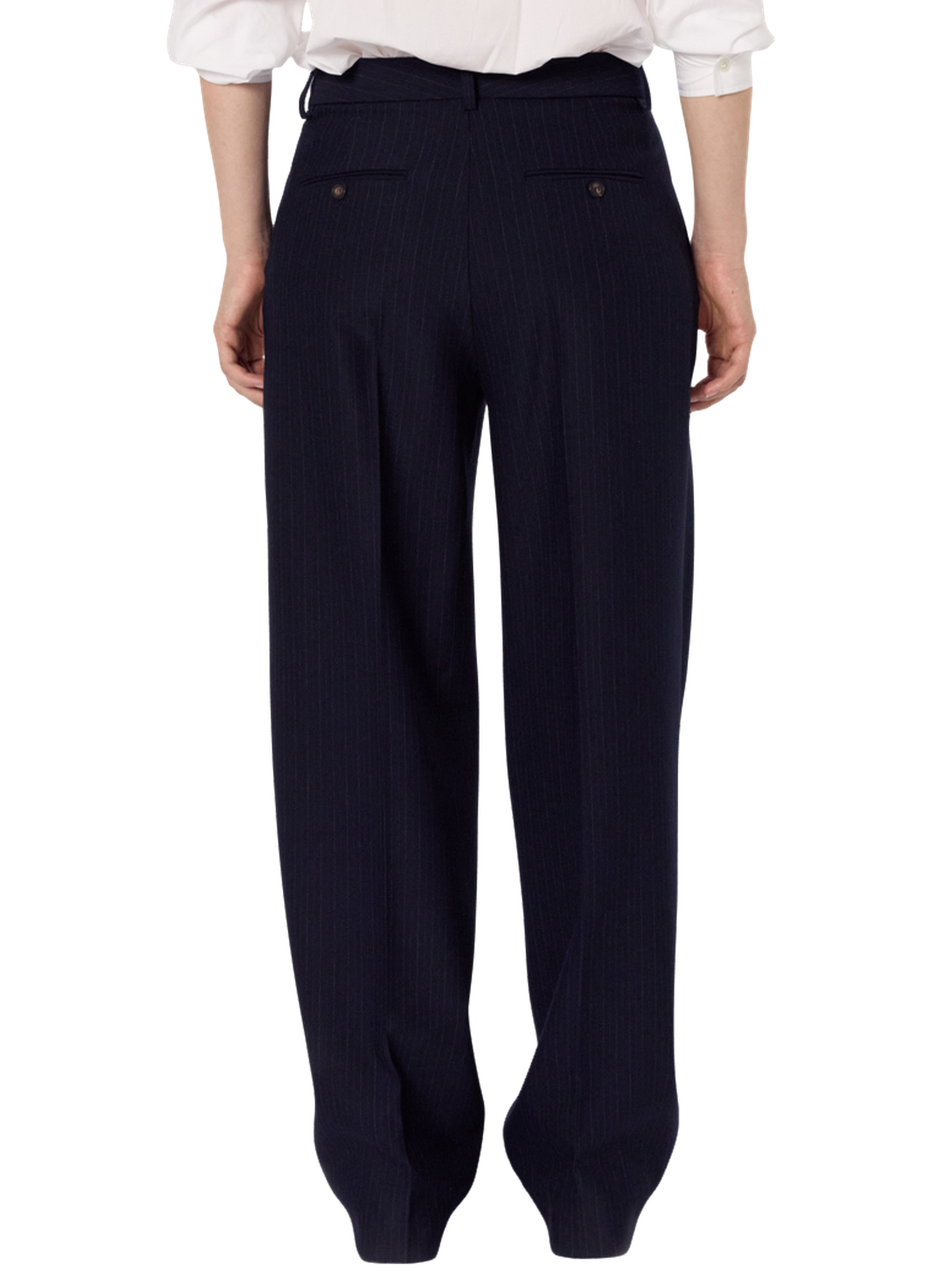 Pantalon de tailleur à fines rayures - charlene GERARD DAREL Bleu