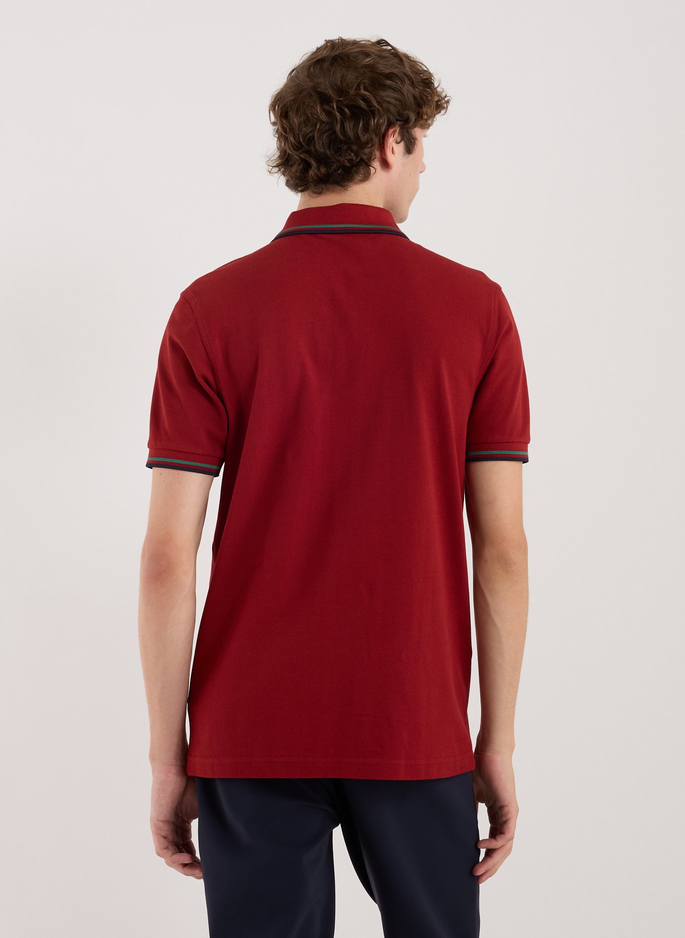 Polo en coton piqué FRED PERRY Rouge