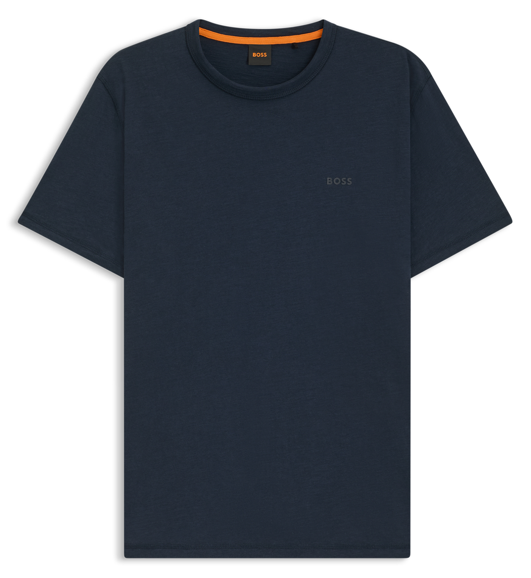 Tee-shirt col rond en coton BOSS Bleu