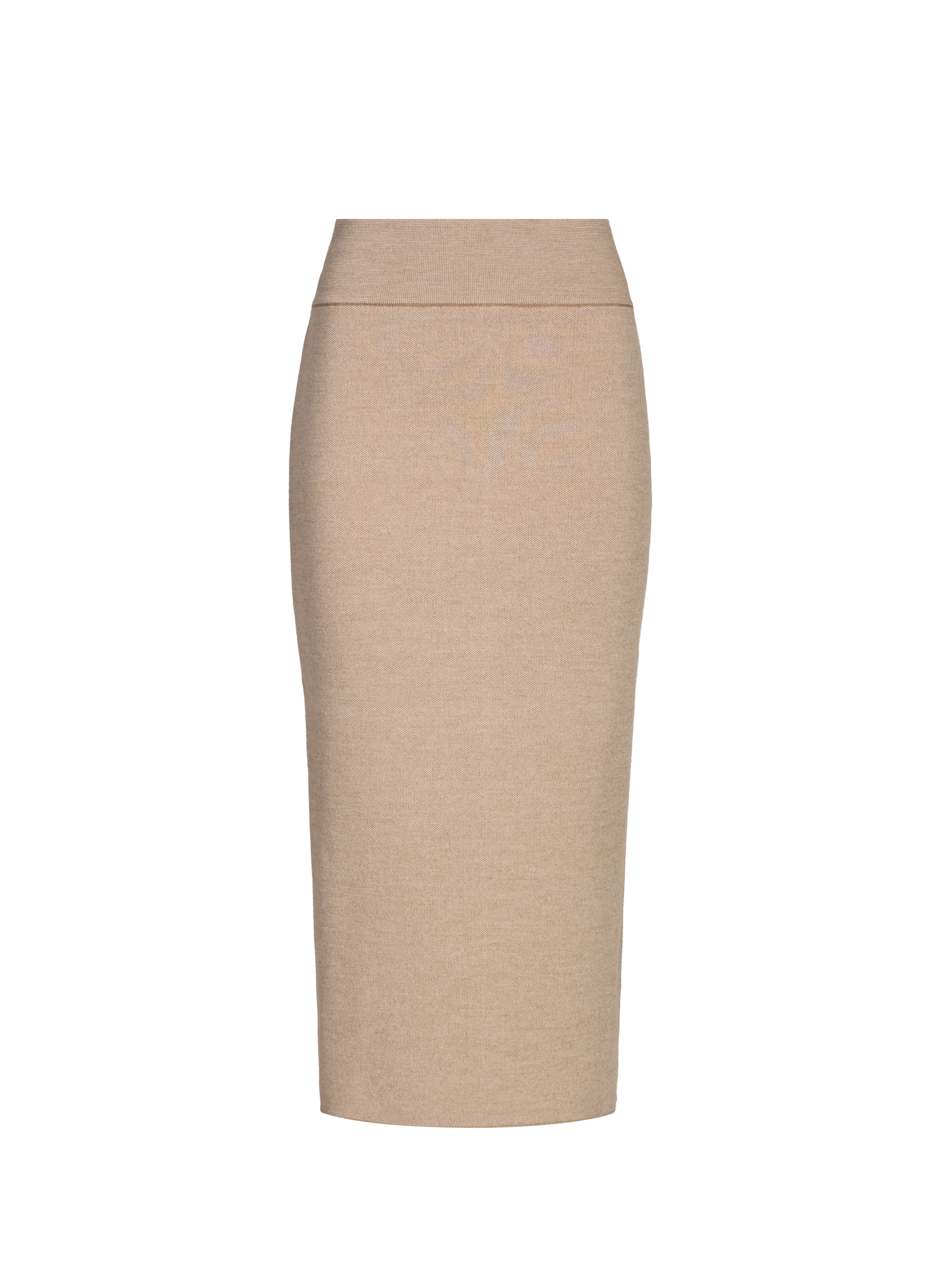 The Doppio knit skirt JACQUEMUS Beige