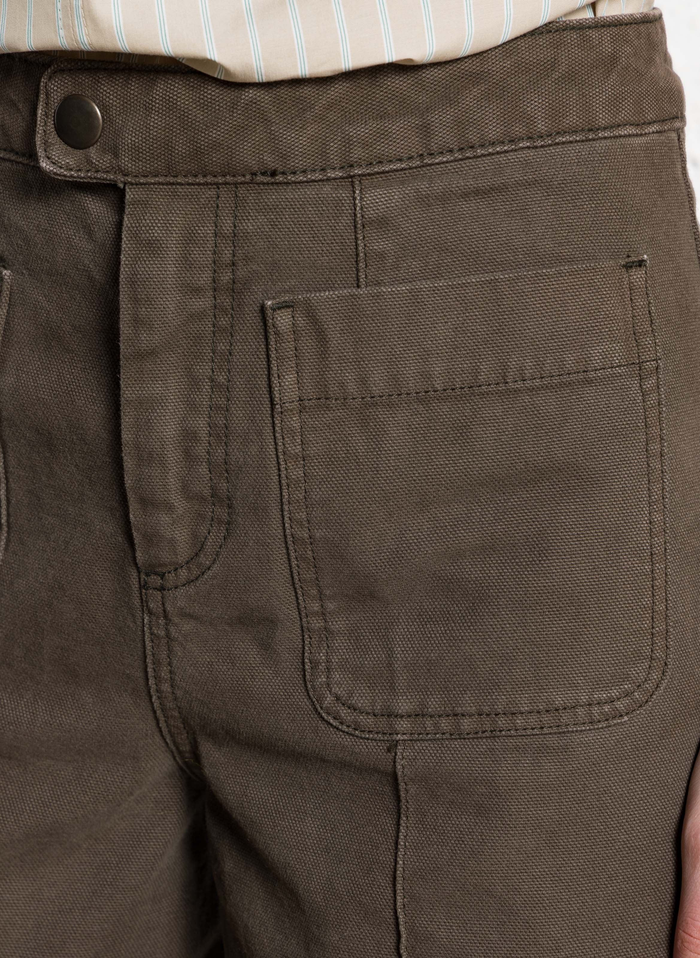 Pantalon large en coton harold SOEUR Kaki