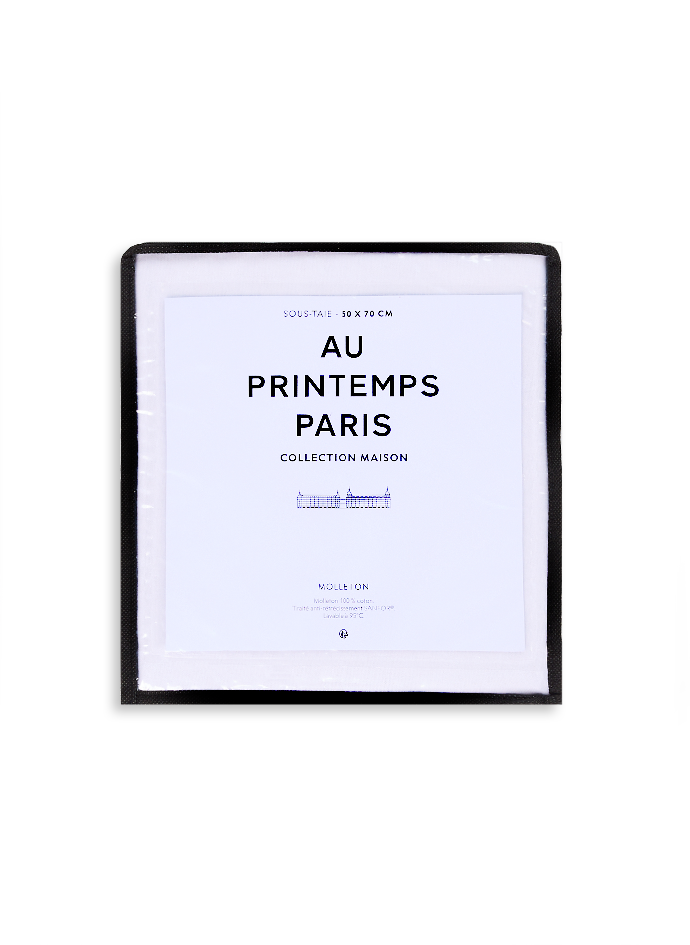 AU PRINTEMPS PARIS Sous taie en molleton en coton Blanc