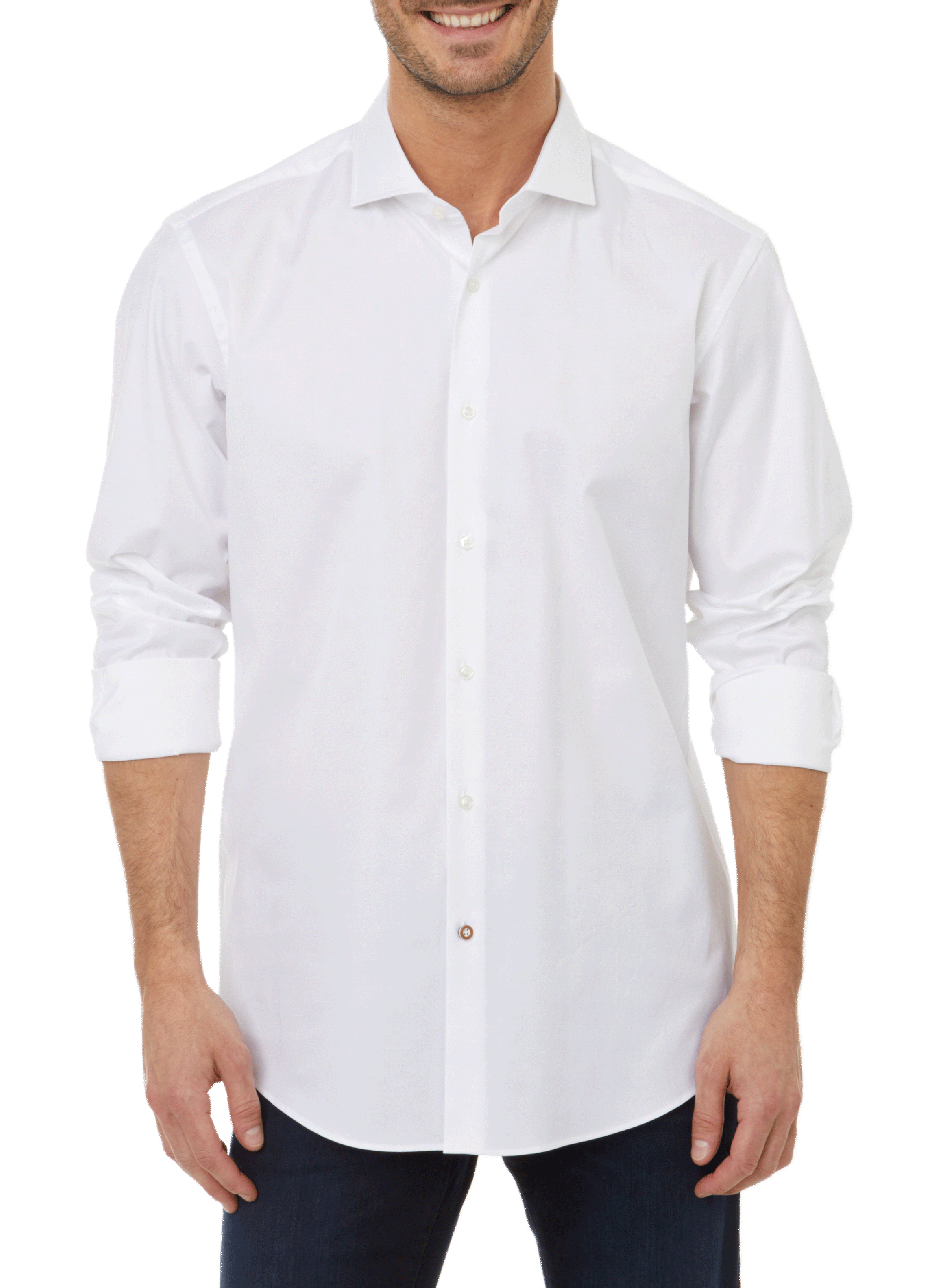 BOSS Chemise en coton Blanc
