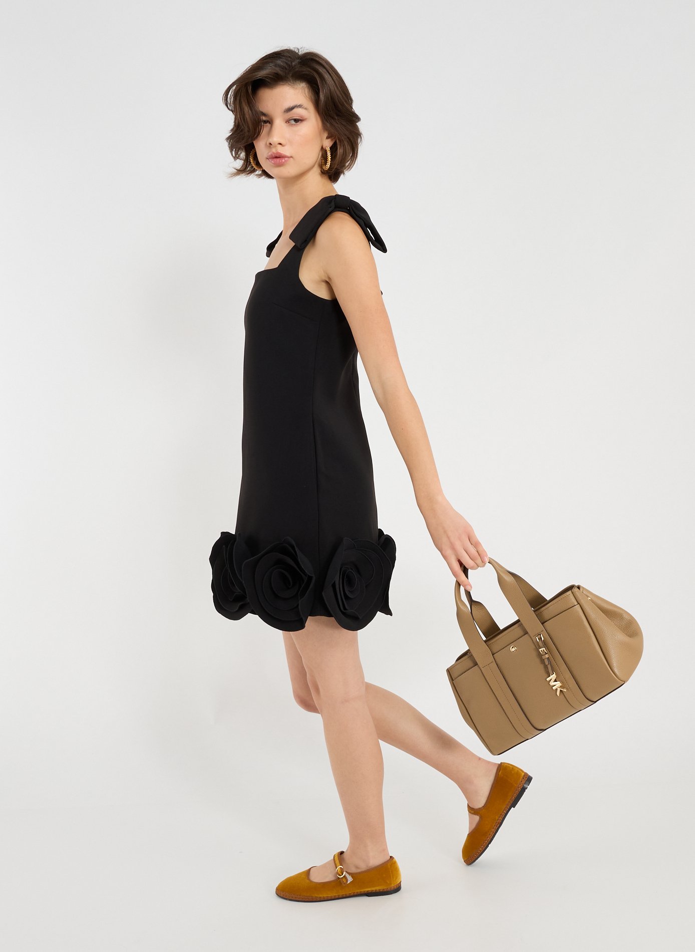 Sac à main Romee en cuir MICHAEL KORS Marron