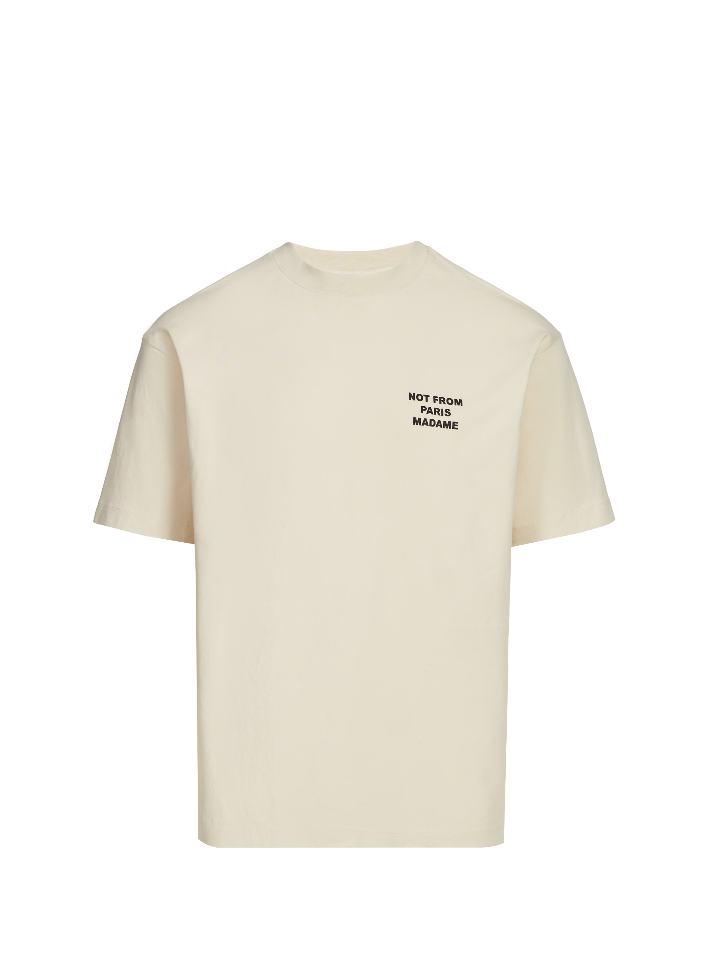 T-Shirt ample sérigraphié en coton DROLE DE MONSIEUR Beige