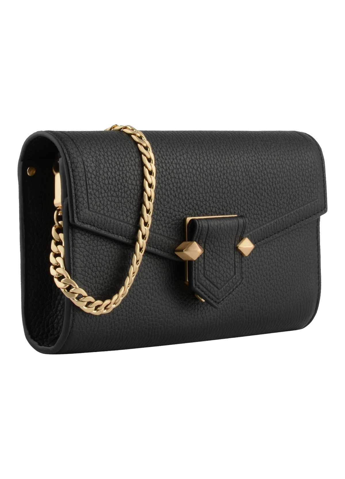 Sèvres | pochette en cuir de vachette Noir