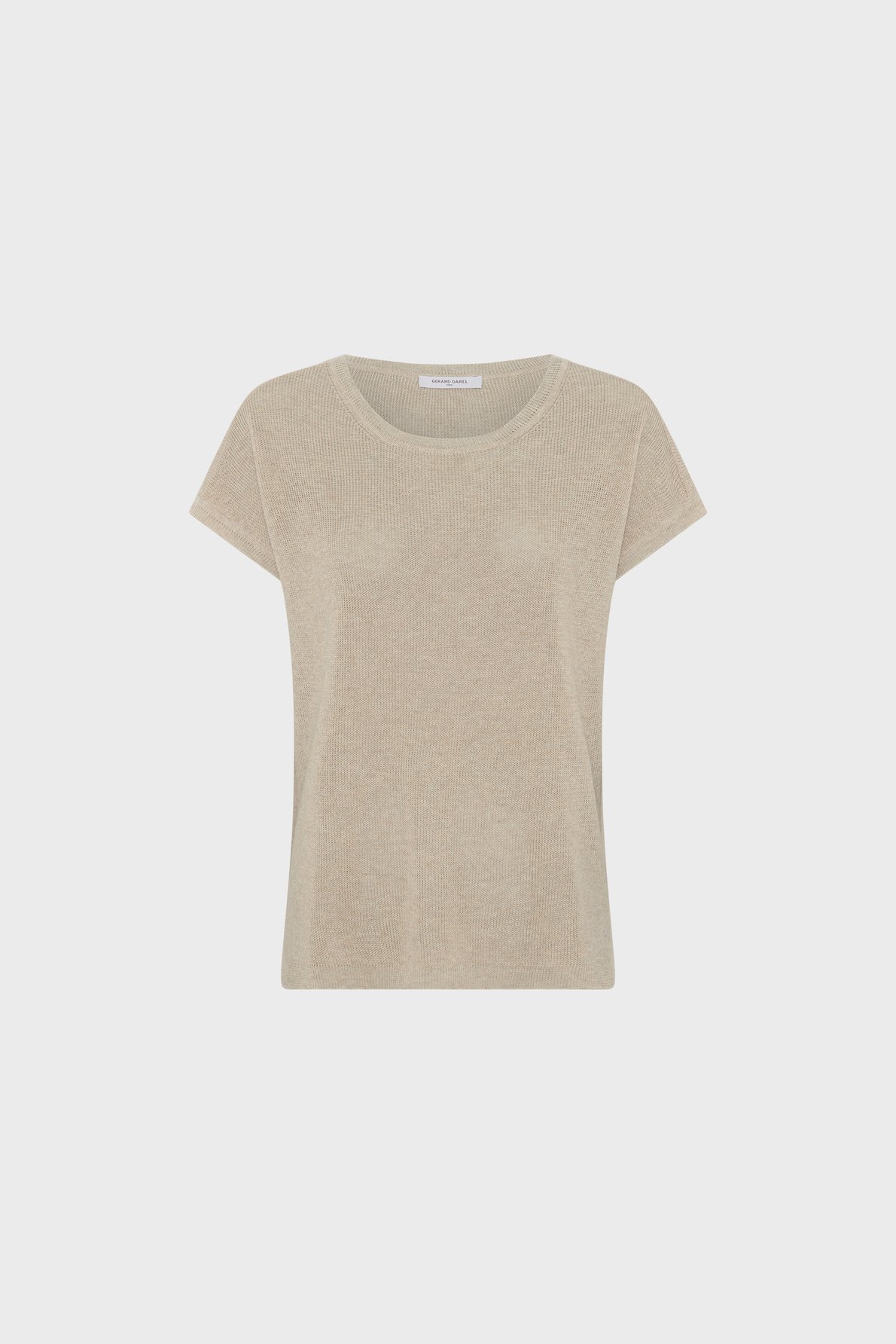 Pull col rond en maille irisée - lixia GERARD DAREL Beige