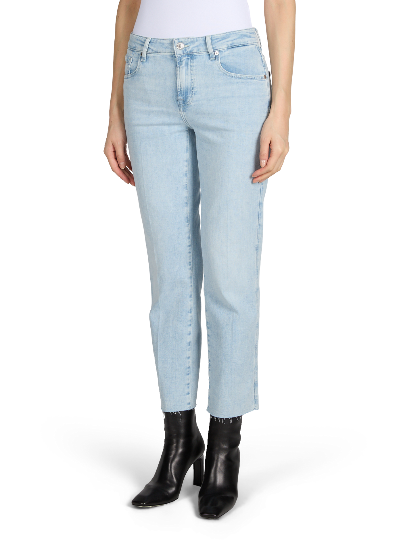 Straight leg Calie jeans in blended cotton 7 FOR ALL MANKIND Blue