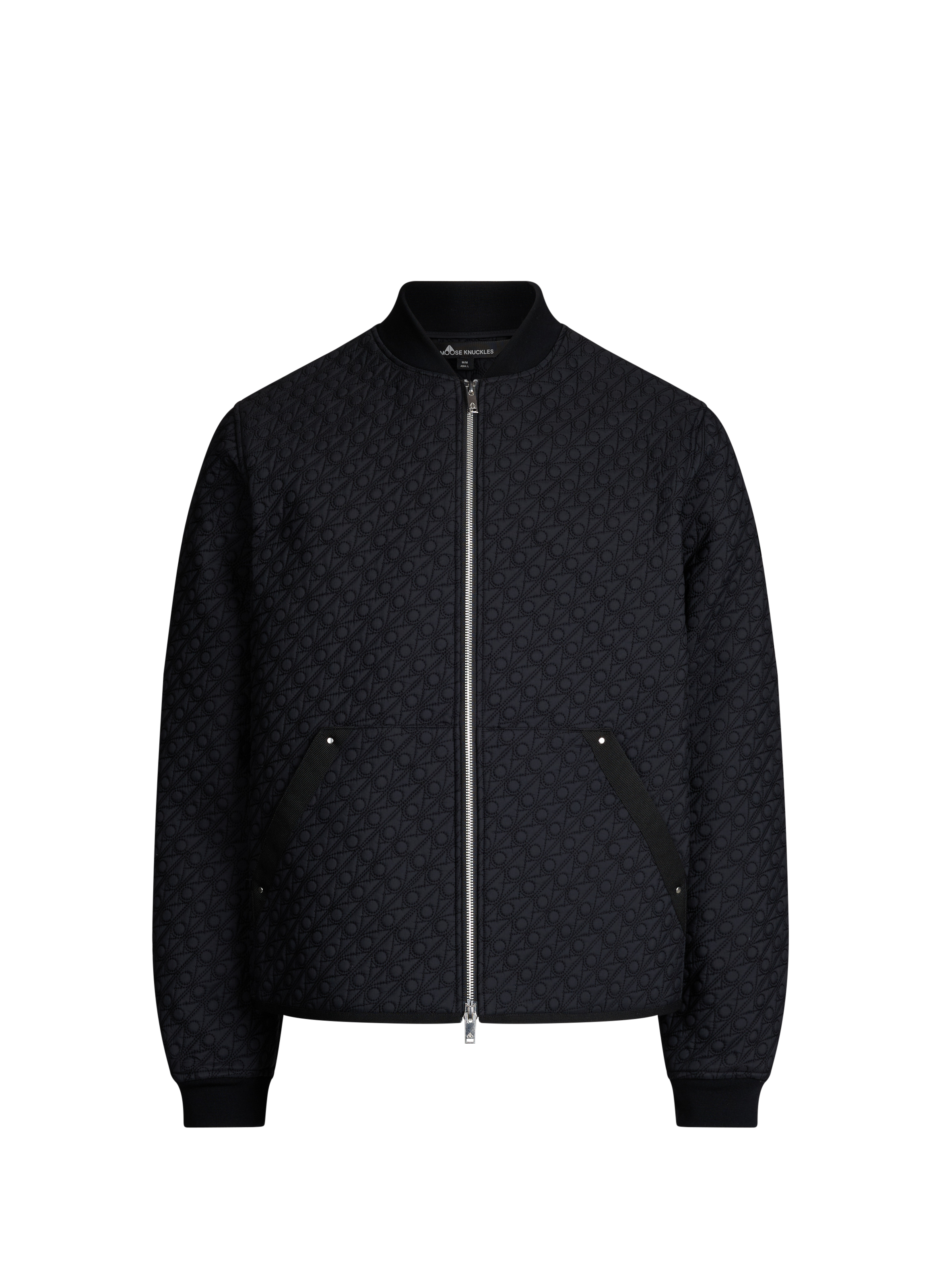 Veste droite logotypée MOOSE KNUCKLES Noir