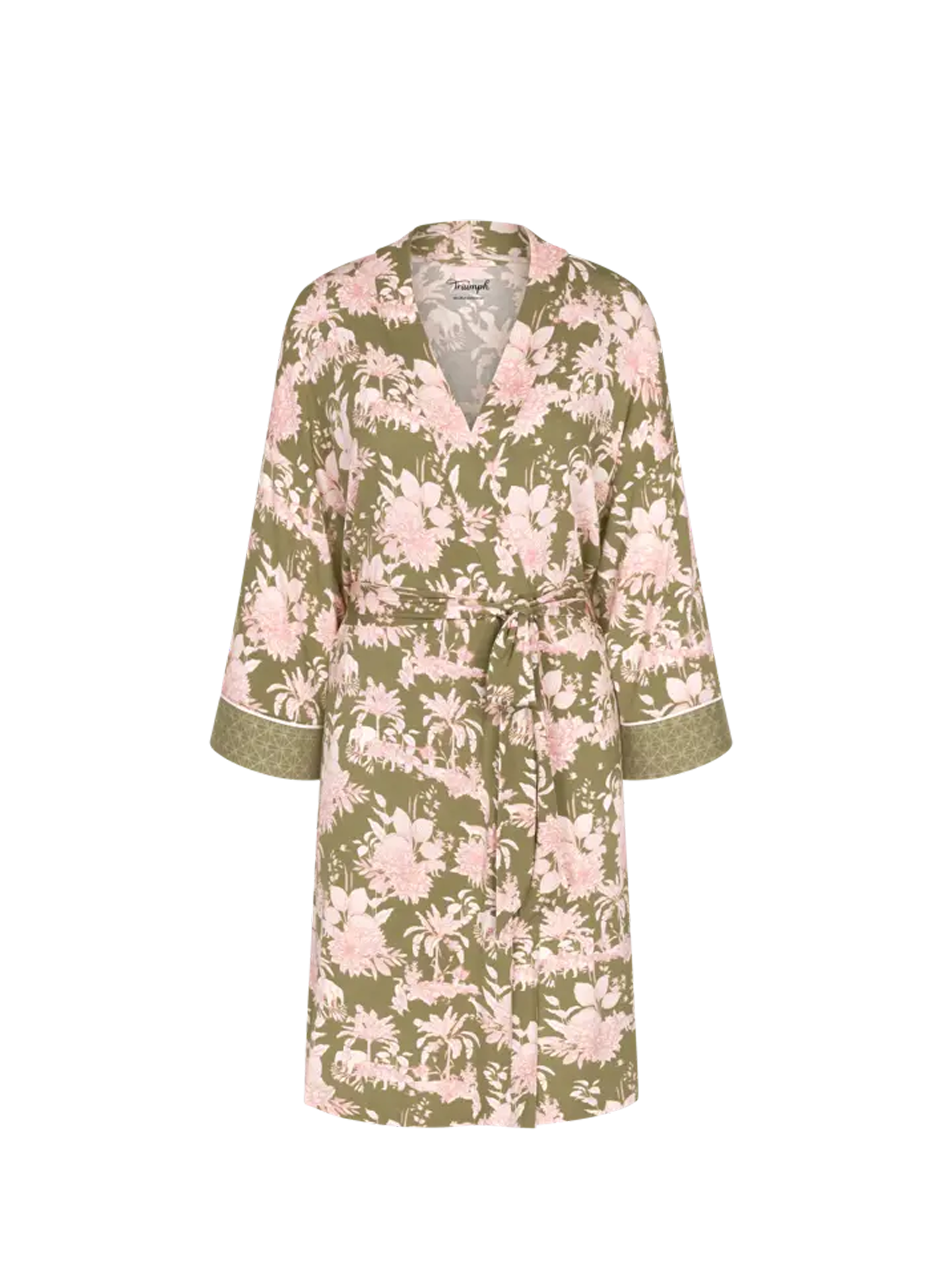Floral print robe TRIUMPH Khaki