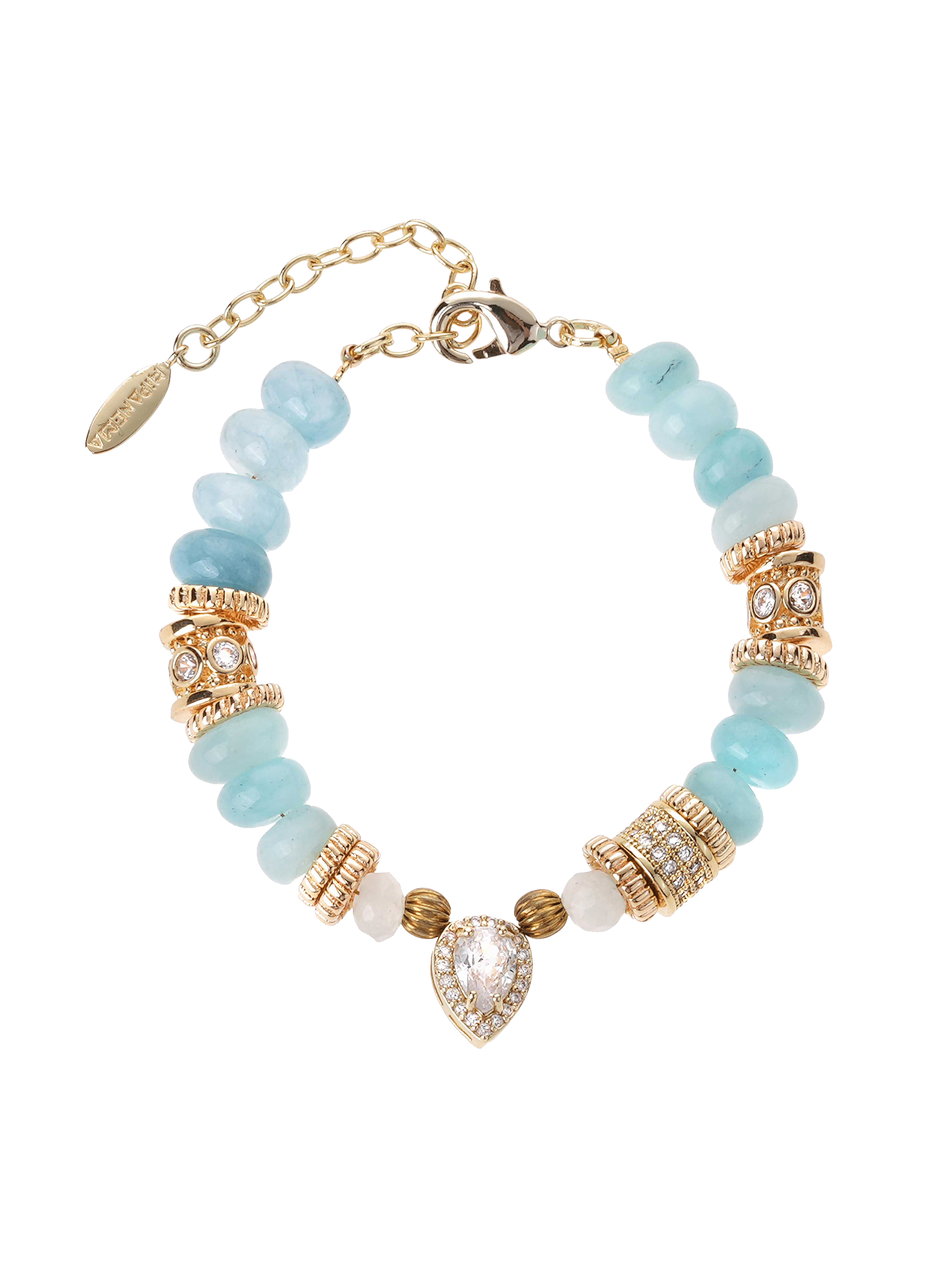 Bracelet réglable de perles olie HIPANEMA Bleu