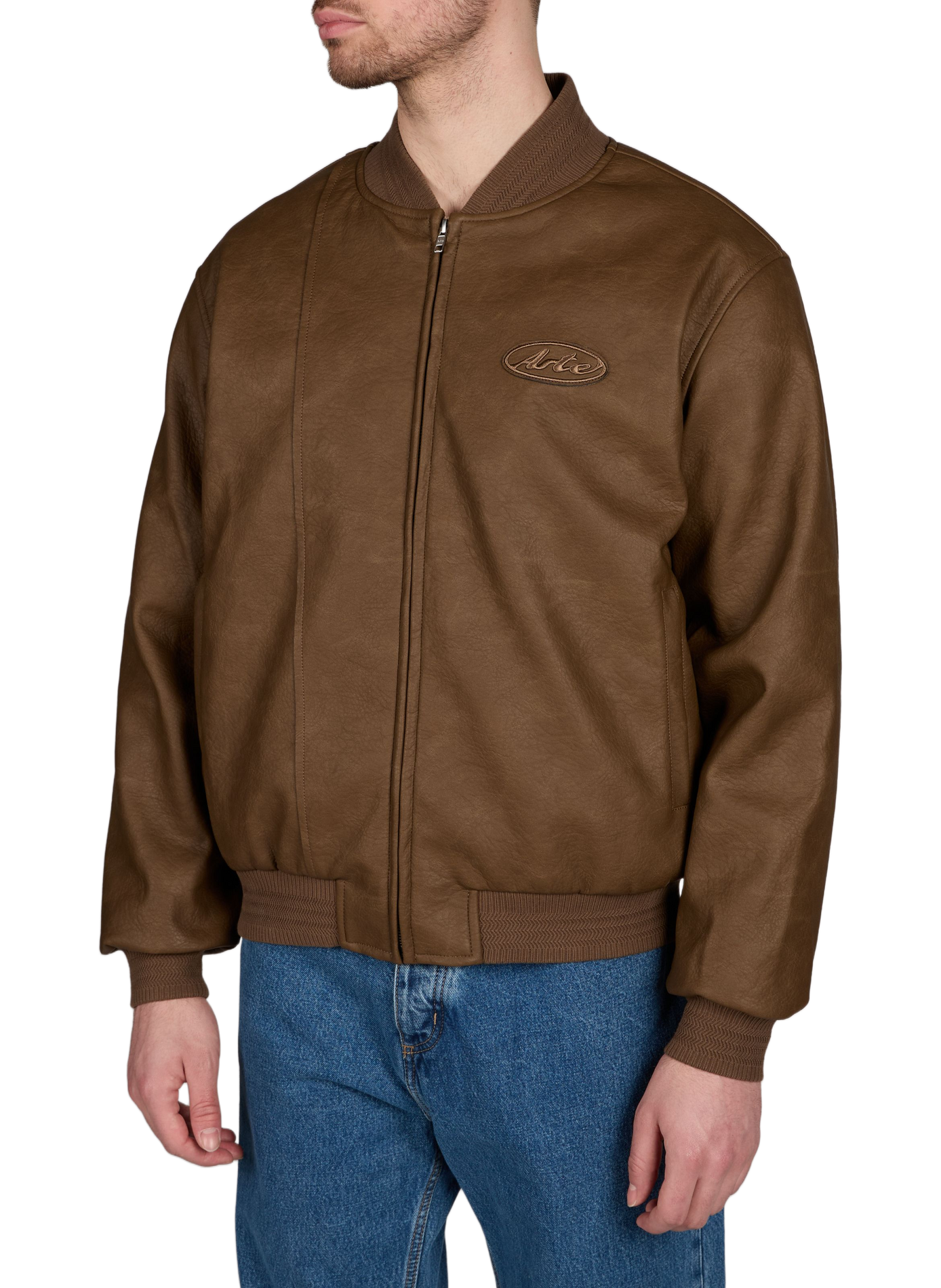 Blouson ample broderie marque ARTE ANTWERP Marron