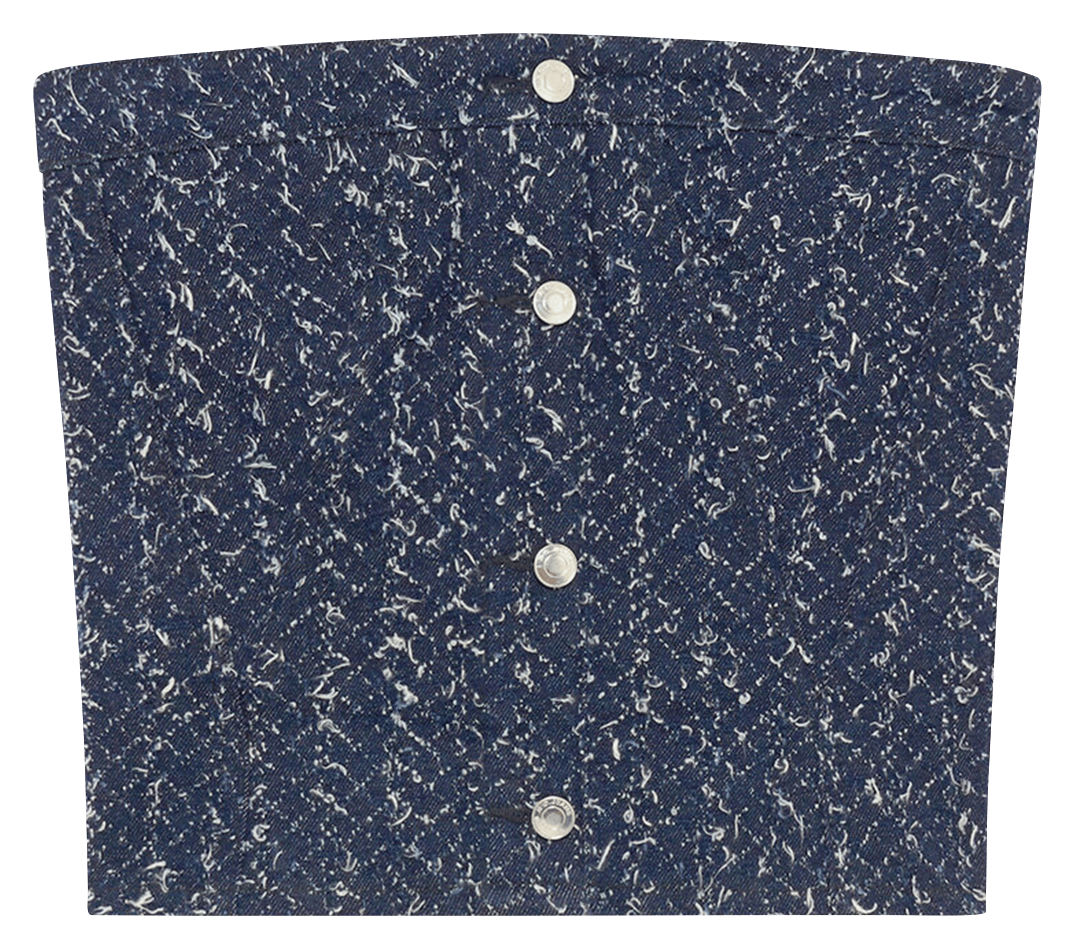 Bustier court boutonné en tweed vanny IRO Bleu