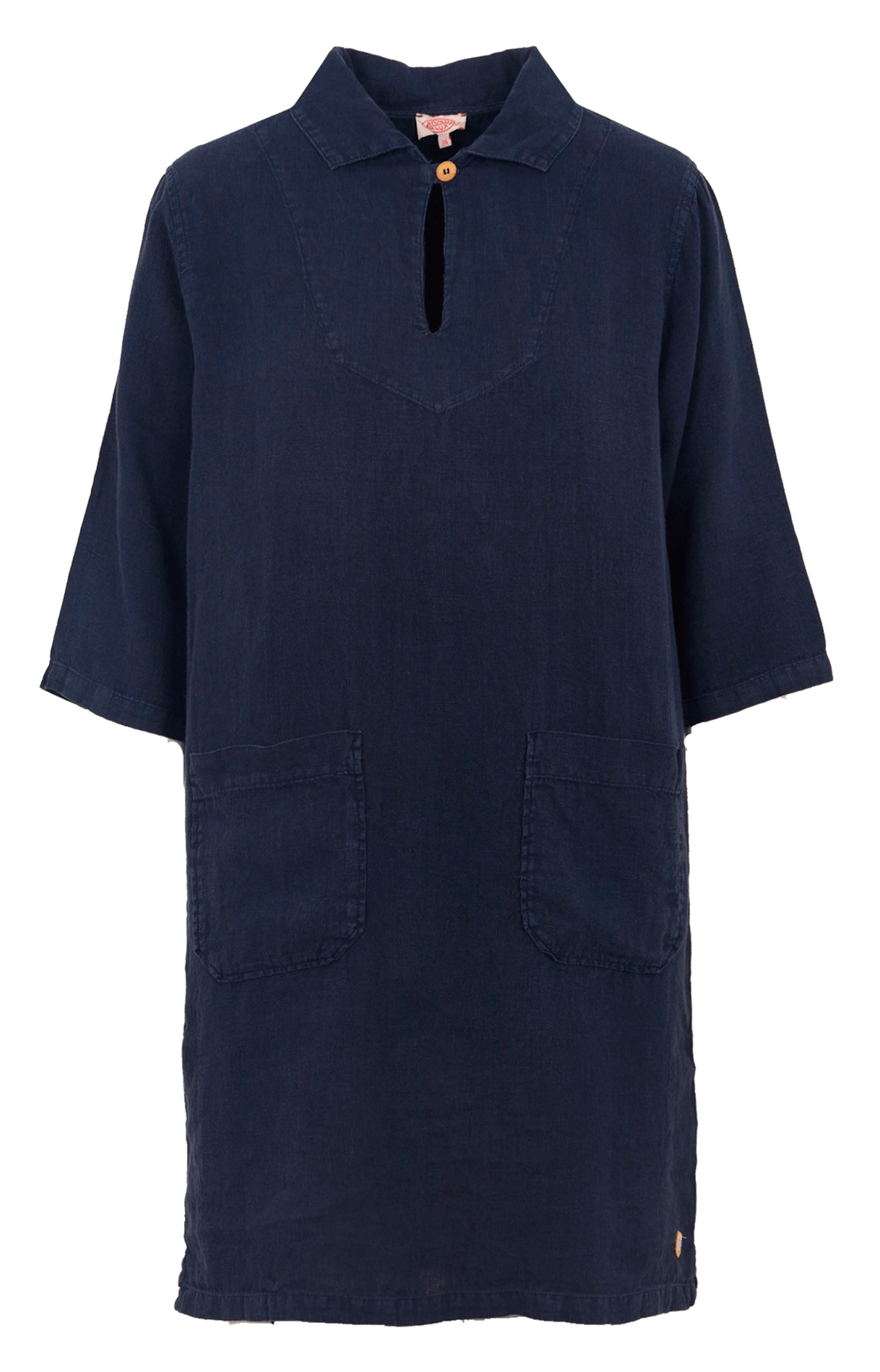 Robe droite col classique en lin ARMOR-LUX Bleu
