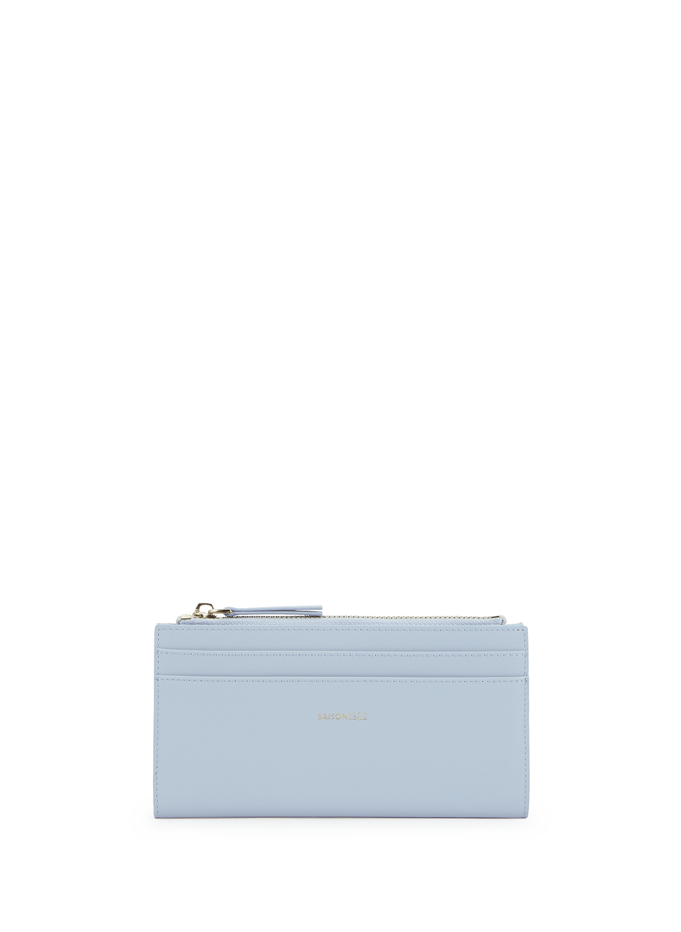 Long cowhide leather wallet SAISON 1865 Blue