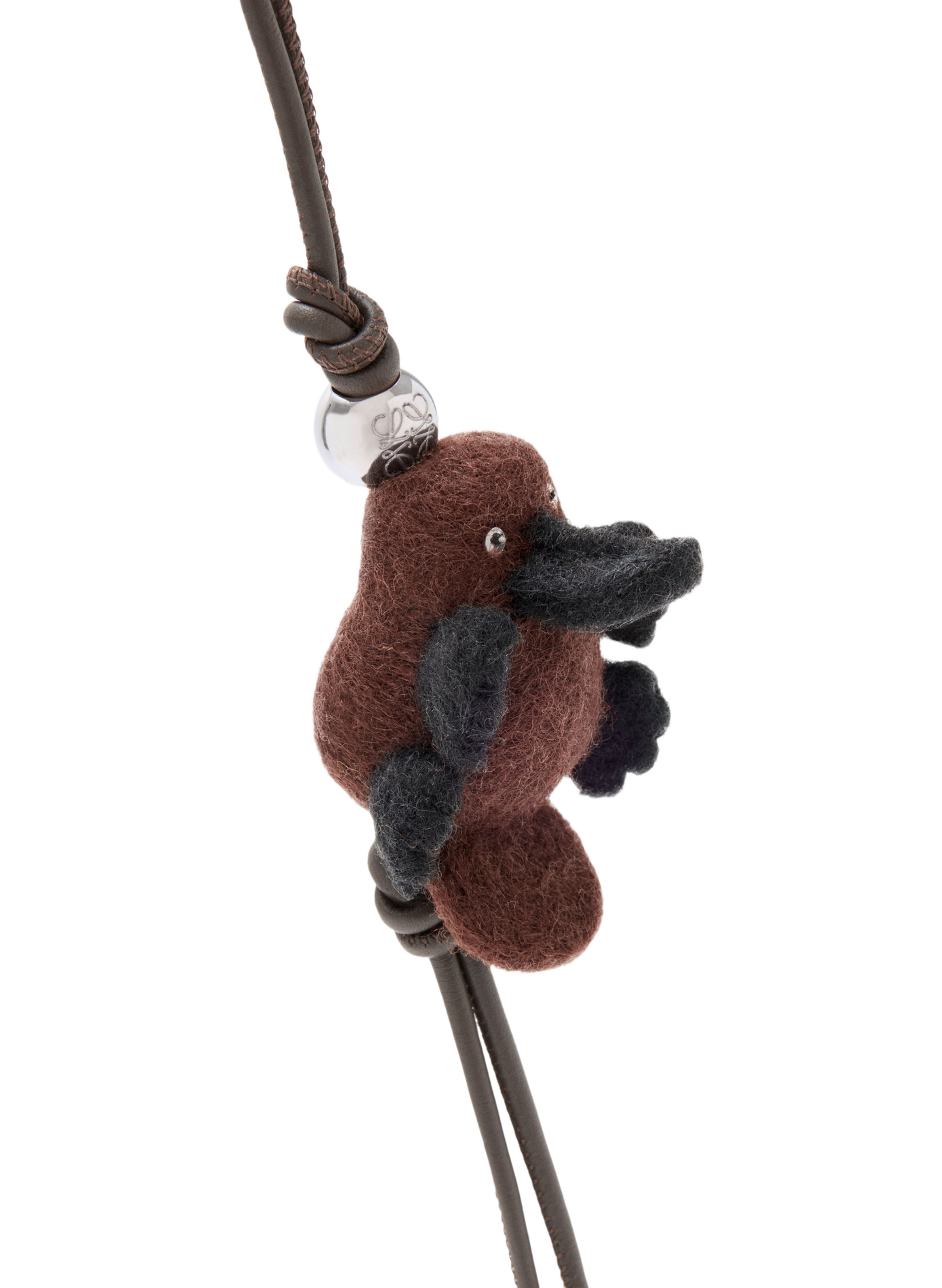 Platypus felt bag charm LOEWE Brown