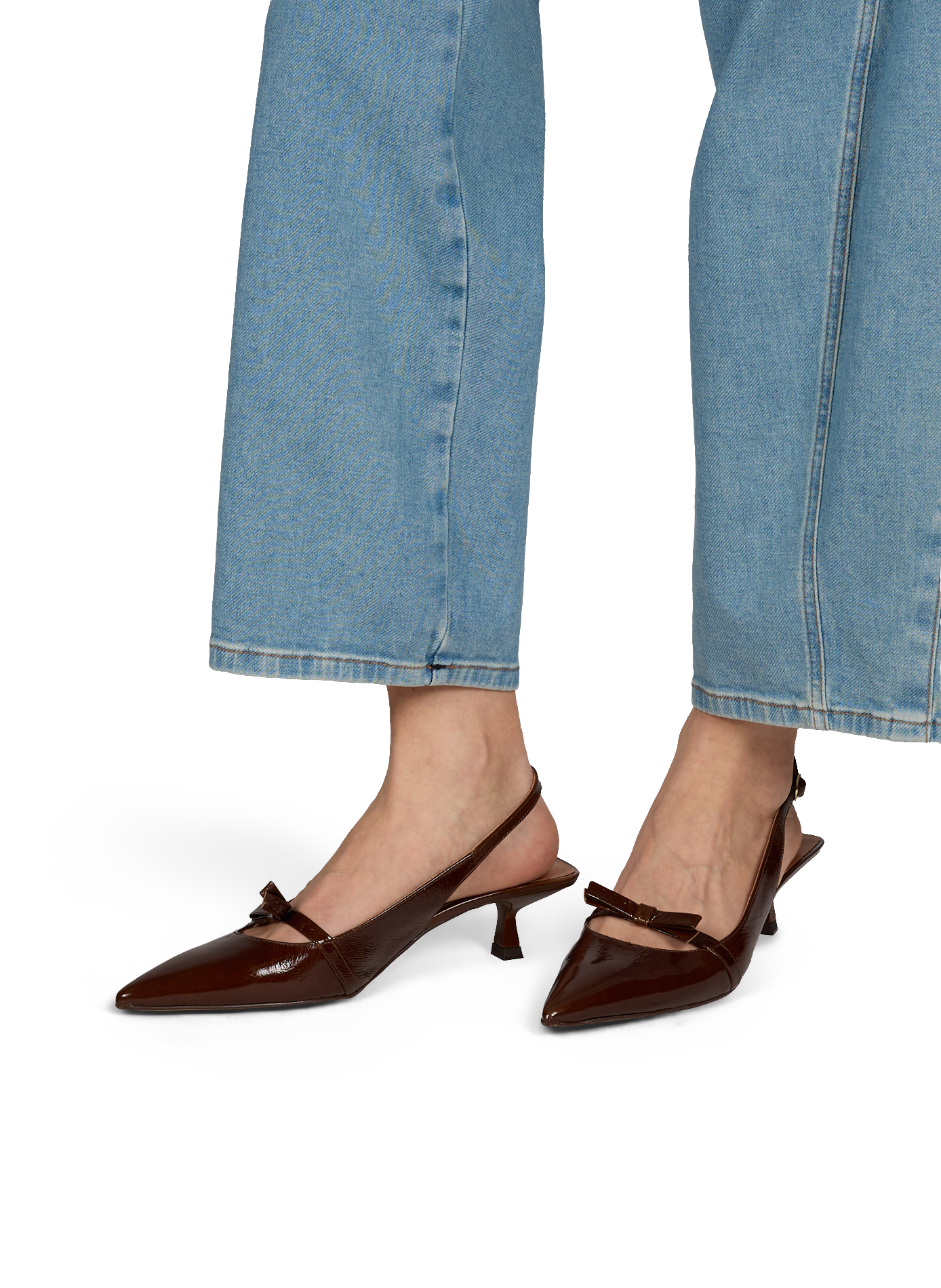 Slingback New Charlotte in goat leather SAISON 1865 Brown