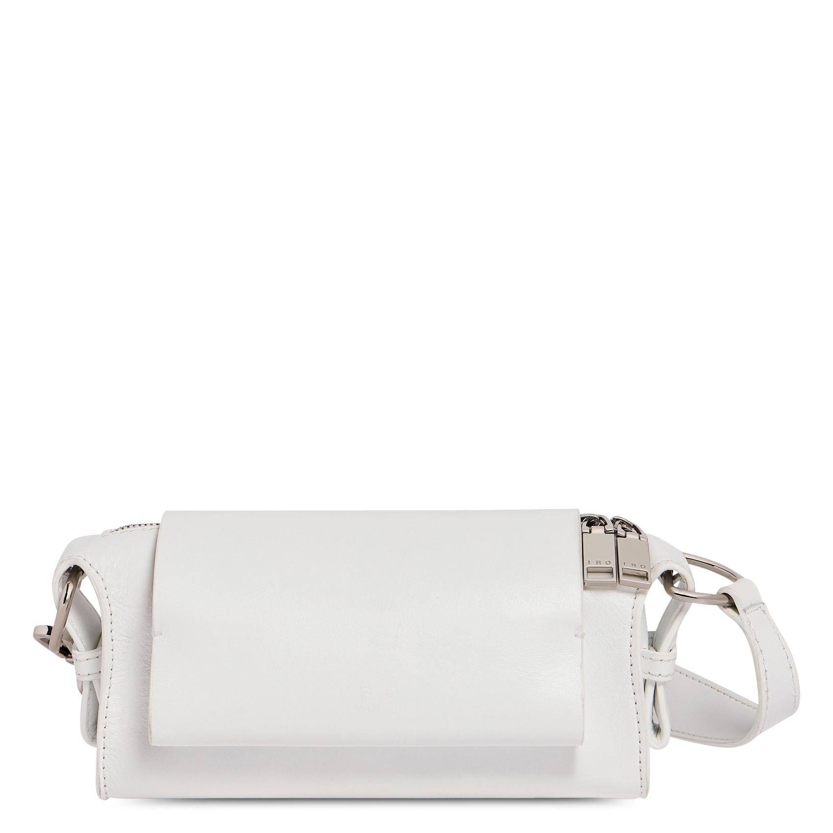 Sac porté épaule en cuir loop IRO Blanc