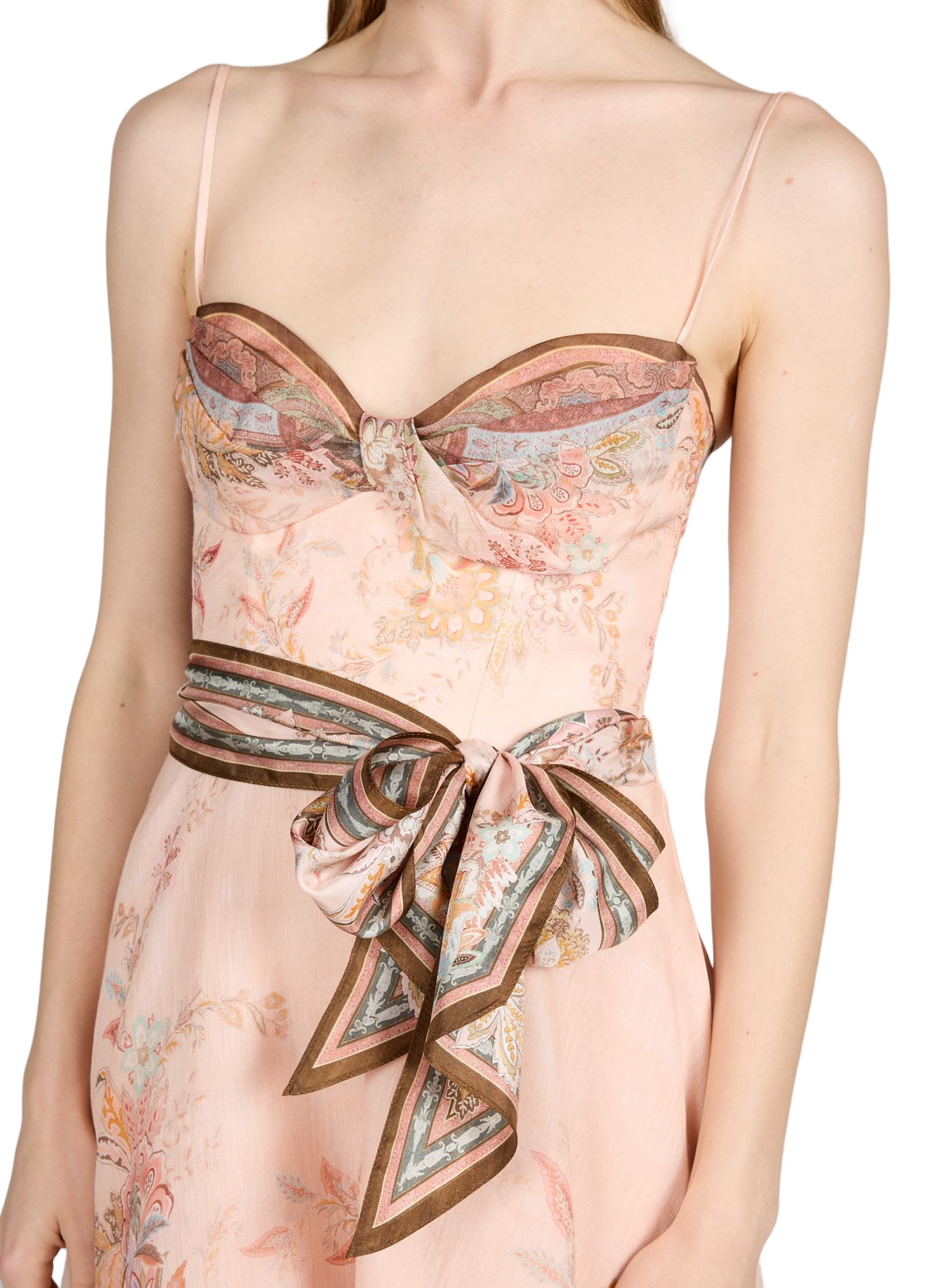 Printed midi skirt ZIMMERMANN White