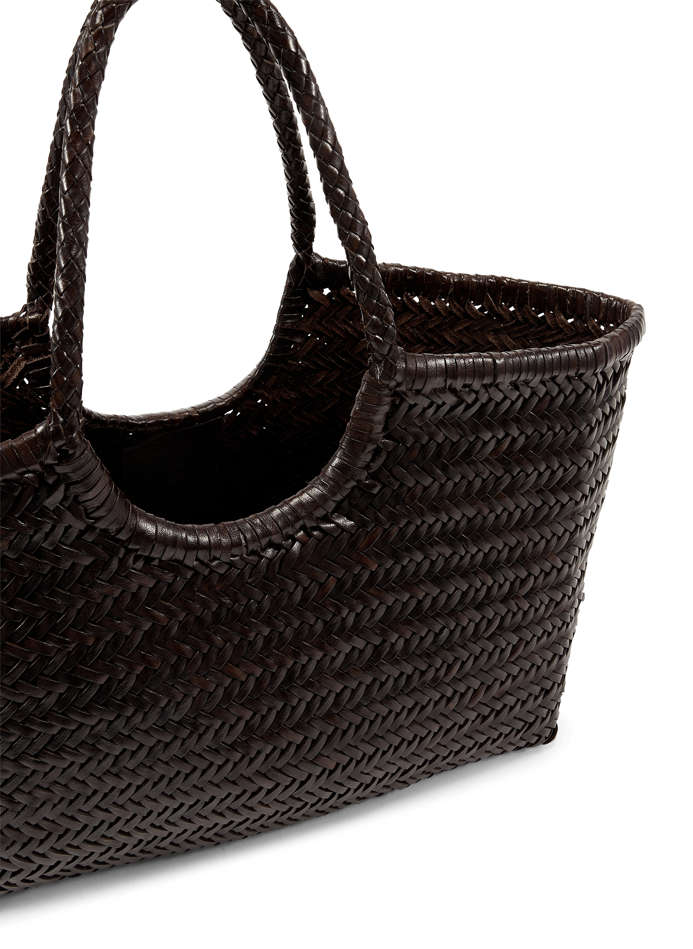 Sac cabas en cuir  DRAGON DIFFUSION Marron