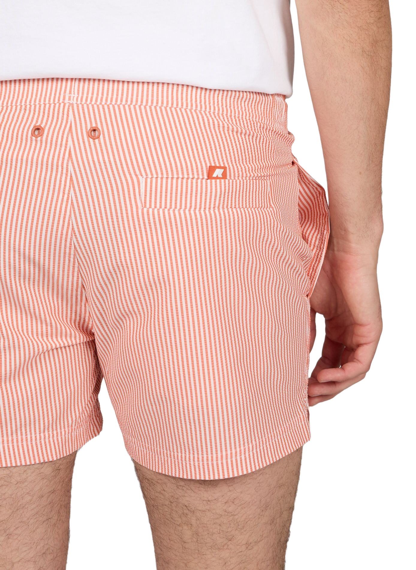 Short de bain rayé Hazel K-WAY Orange