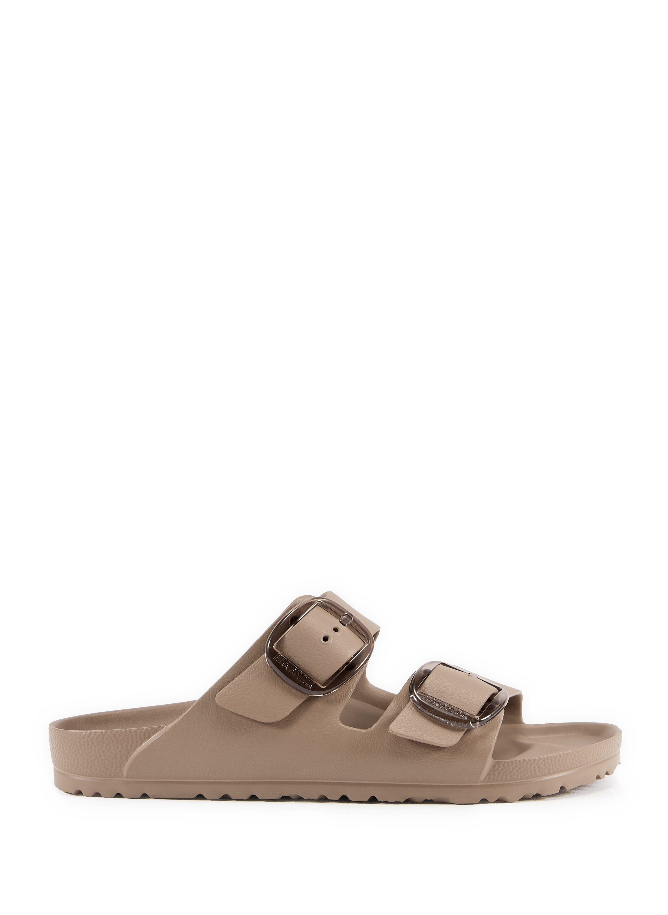Platte muiltjes Arizona Big Buckle van leer BIRKENSTOCK Beige