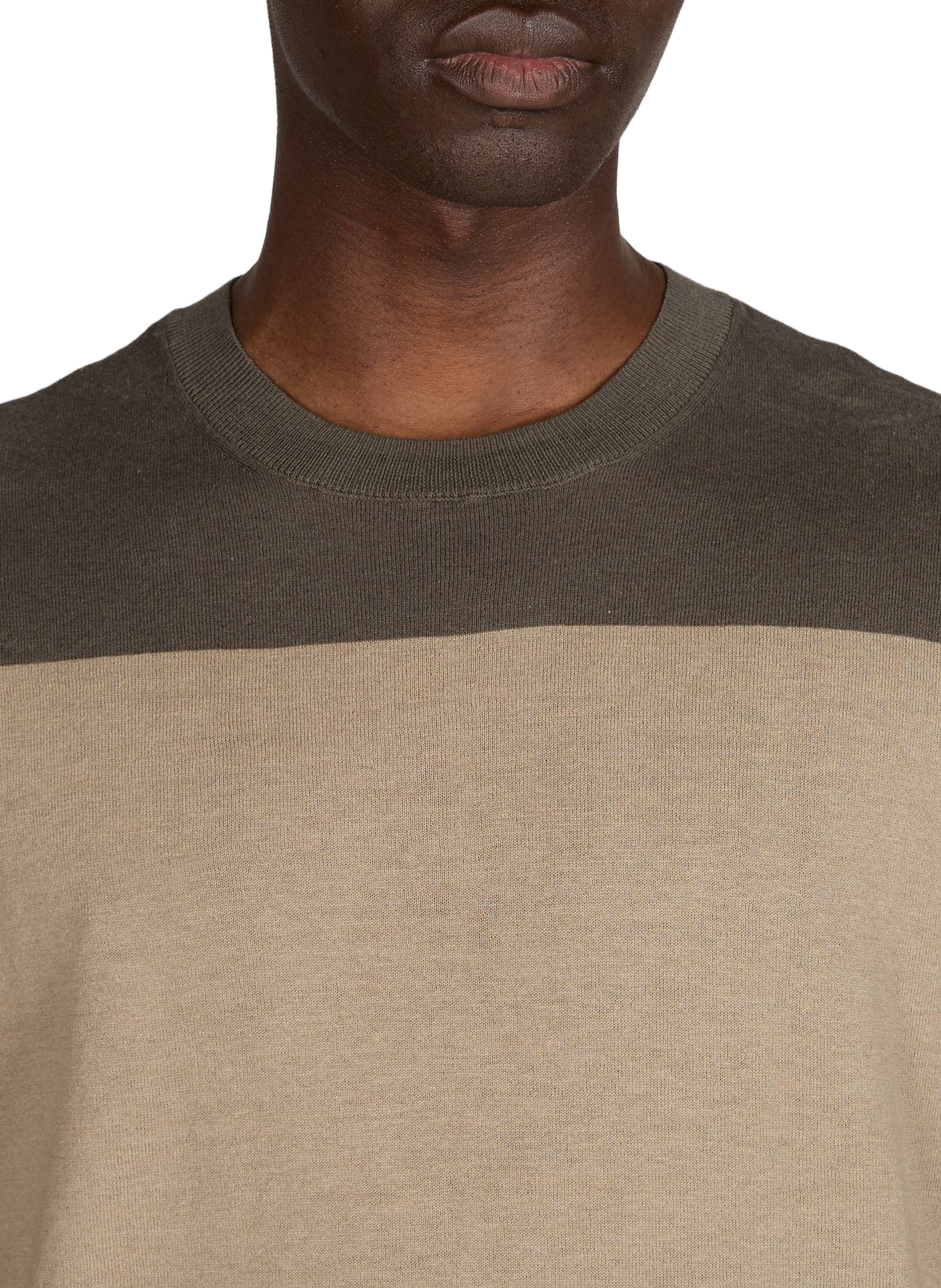 Short-sleeved linen and cotton sweater ARMANI EXCHANGE Multicolour