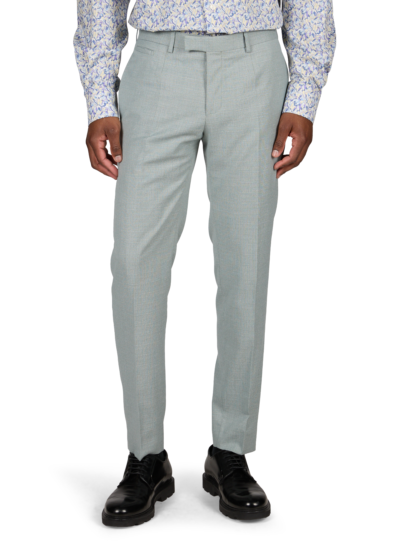 Tapered pleated pants STRELLSON Green