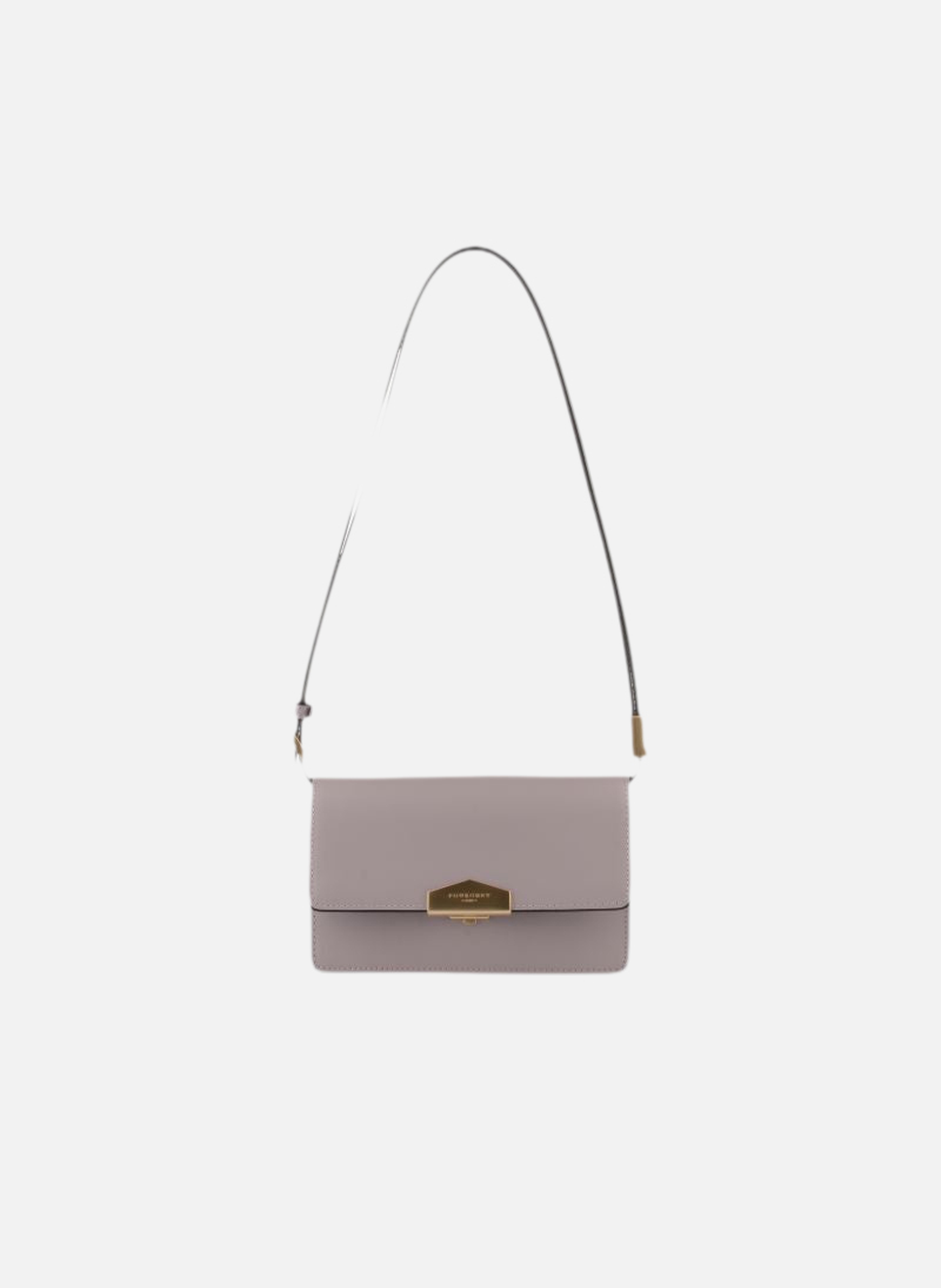 Anjou | sac porté épaule pm en cuir lisse POURCHET Violet