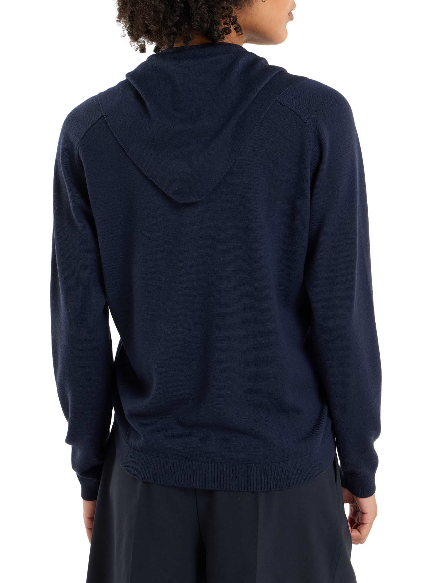 Pullover mit abnehmbarem Schal aus Wolle SAISON 1865 Blau