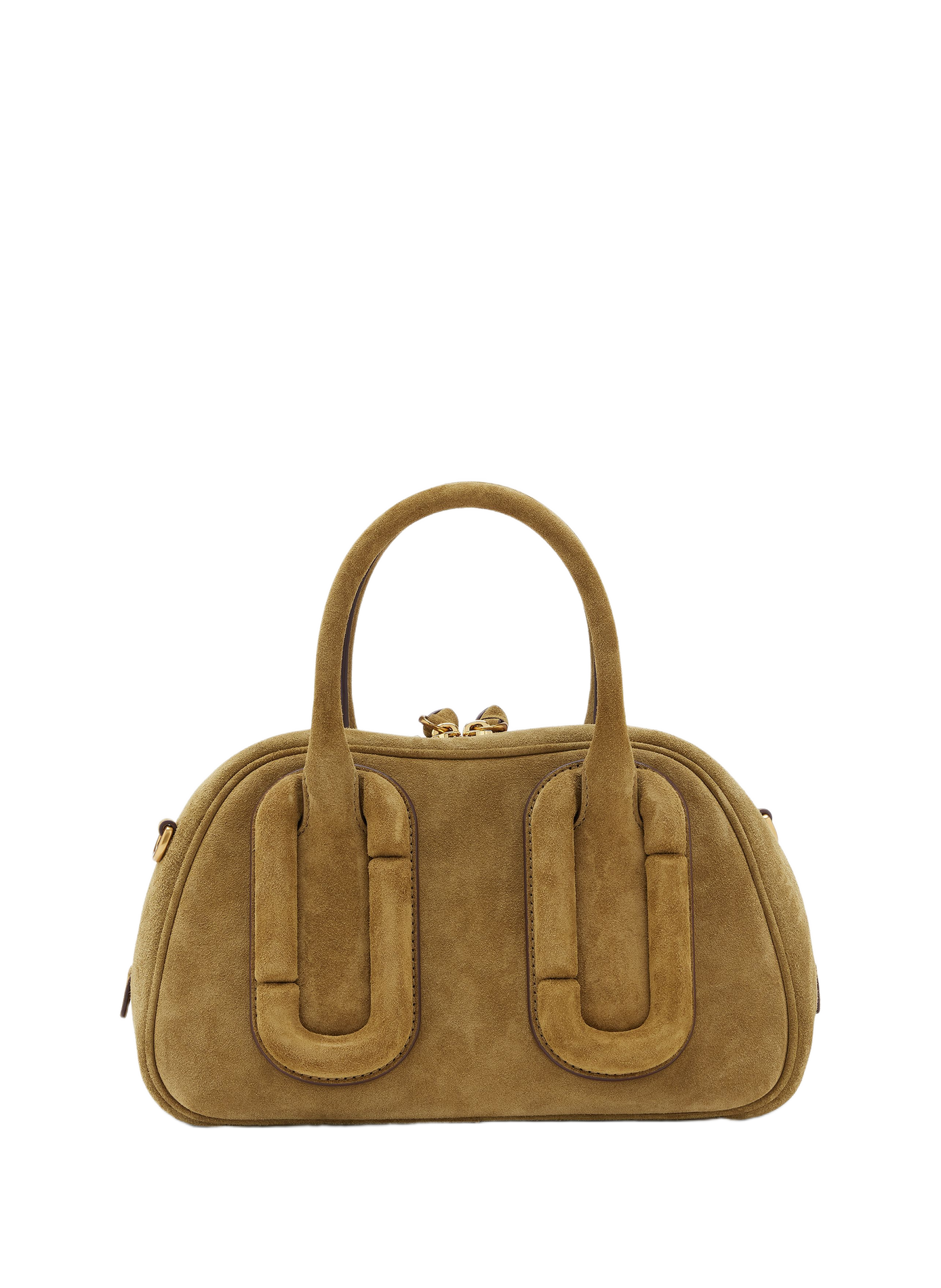 Schoudertas Babe Top Handle van suède leer MARC JACOBS Bruin