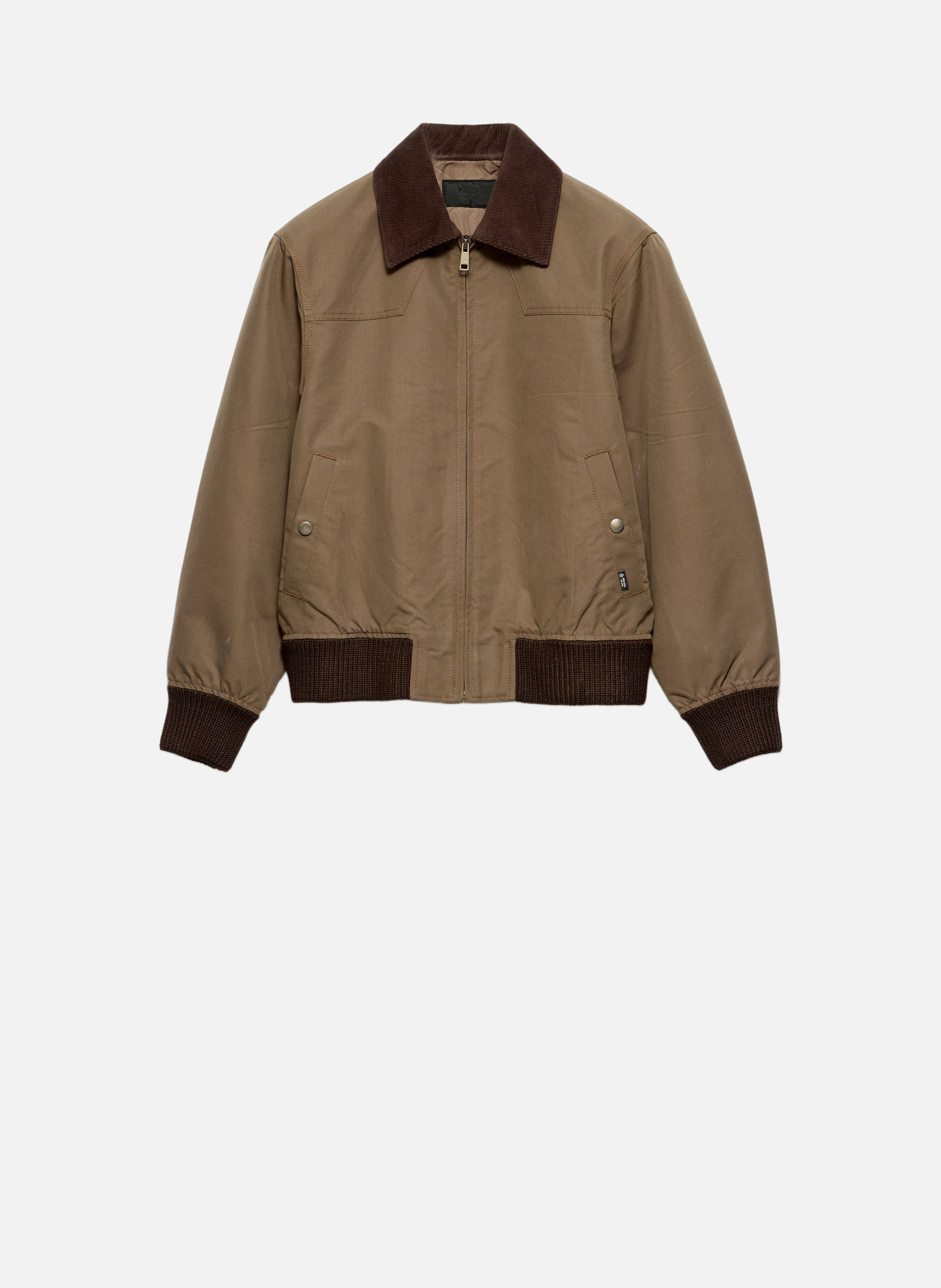 Blouson en denim PRADA Marron