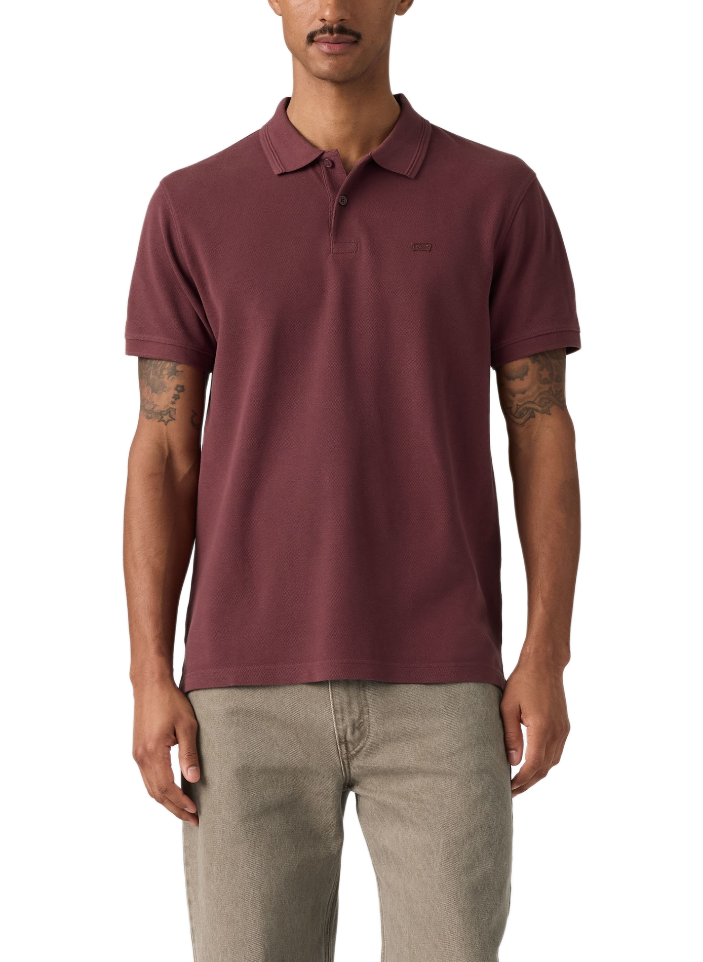 Straight cotton polo shirt LEVI'S Red
