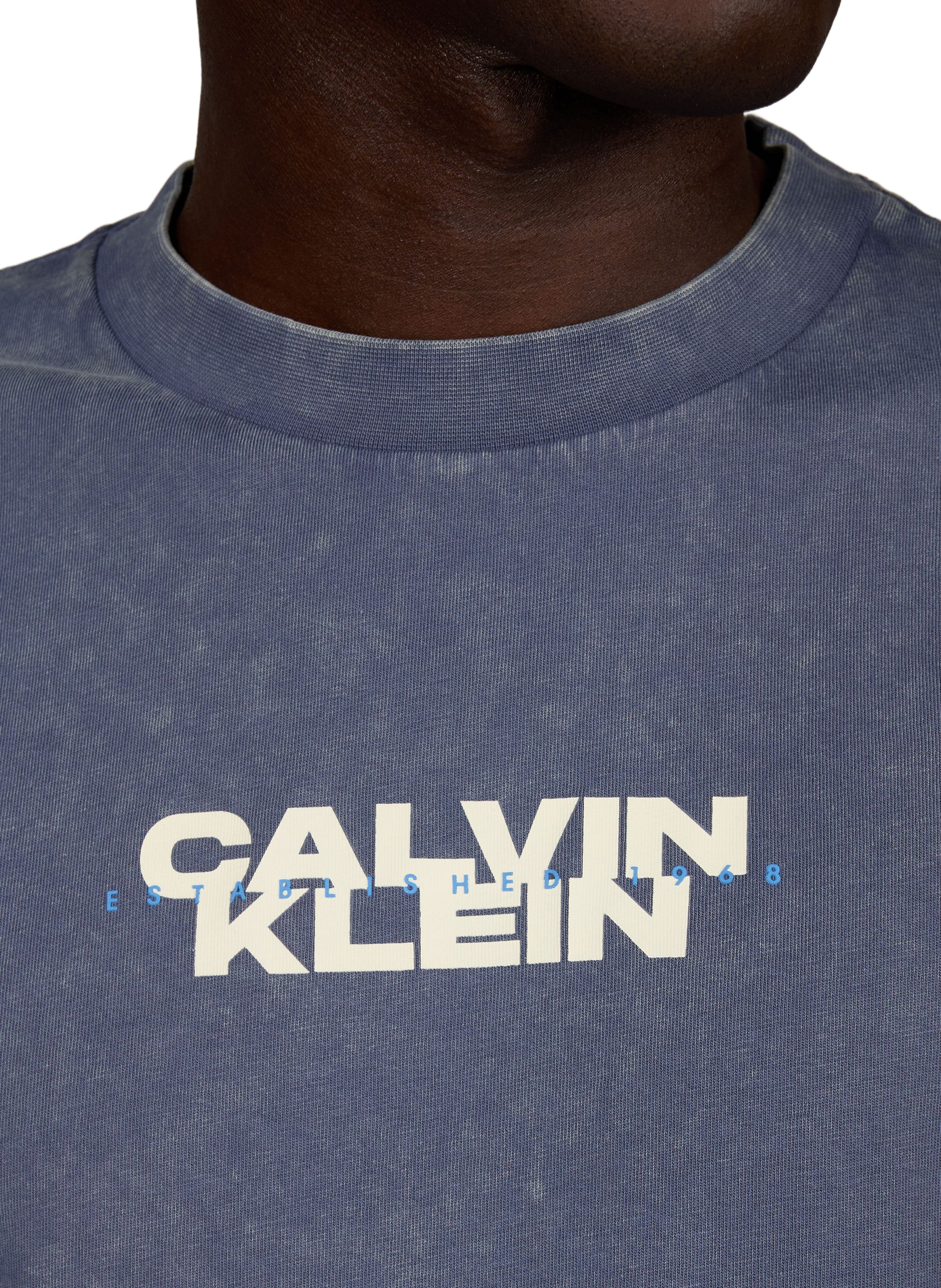Tee-shirt oversize en coton CALVIN KLEIN Bleu
