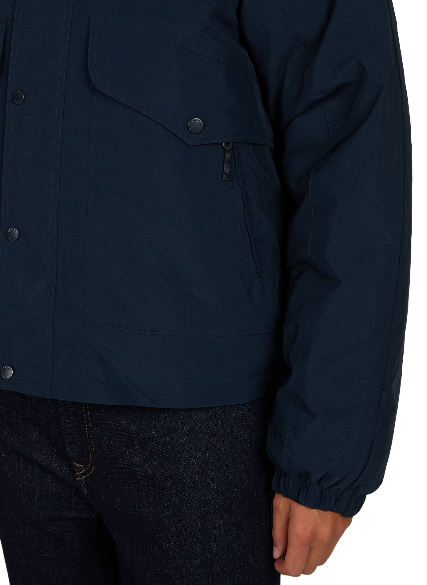 Plain hooded jacket FARAH Blue