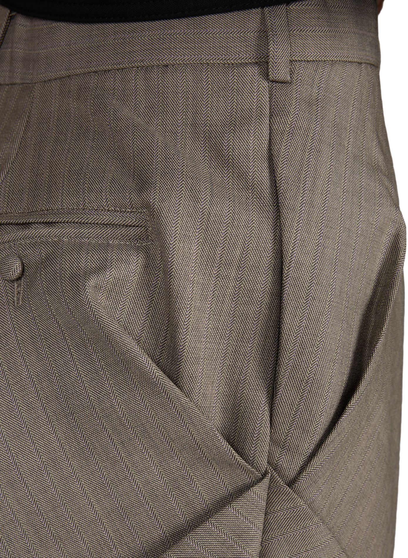 Wide-leg Cruces Striped Wool Pants | Grey CAMPILLO Men