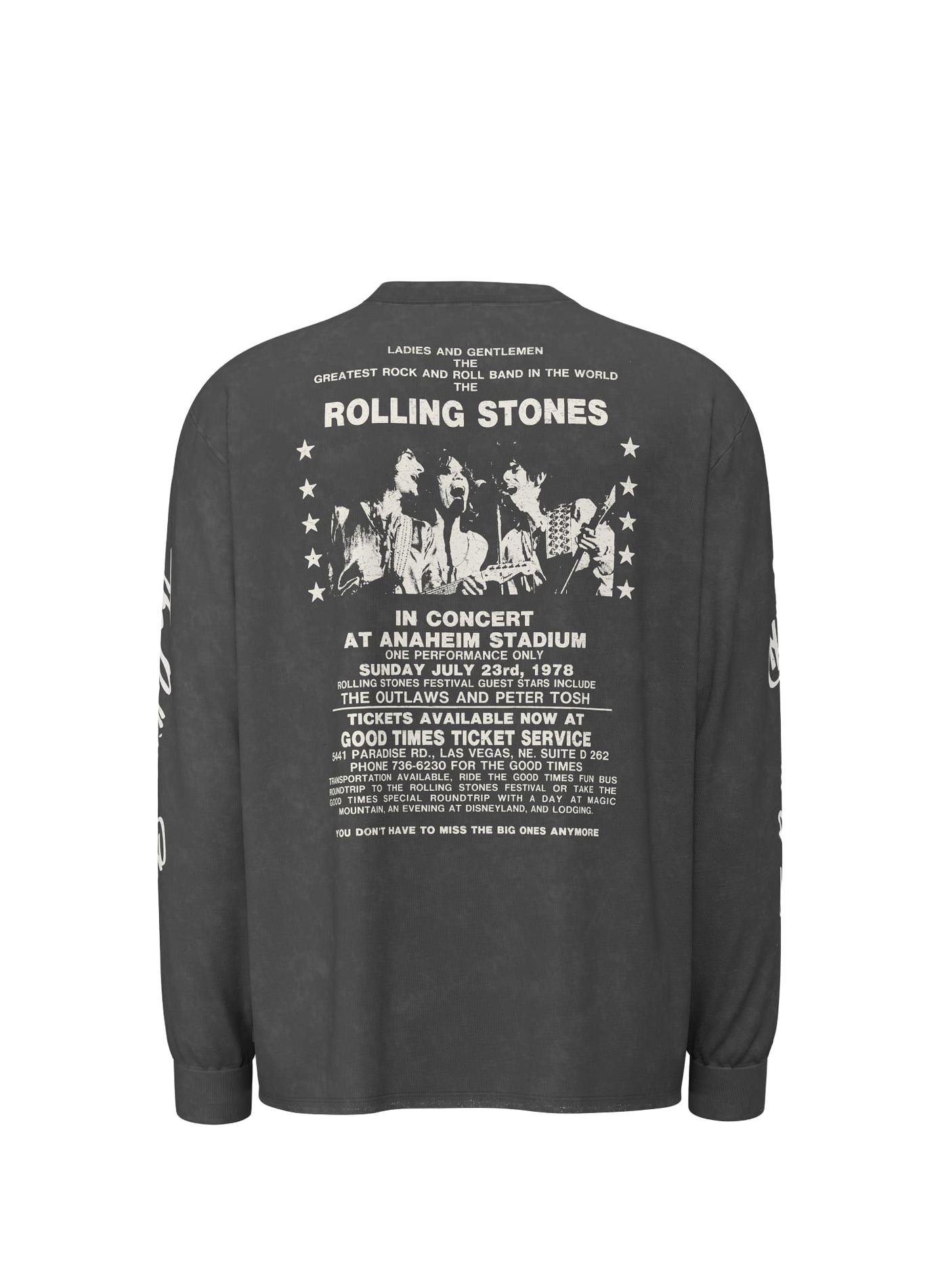 Oversized printed cotton crew-neck sweatshirt GUESS Black