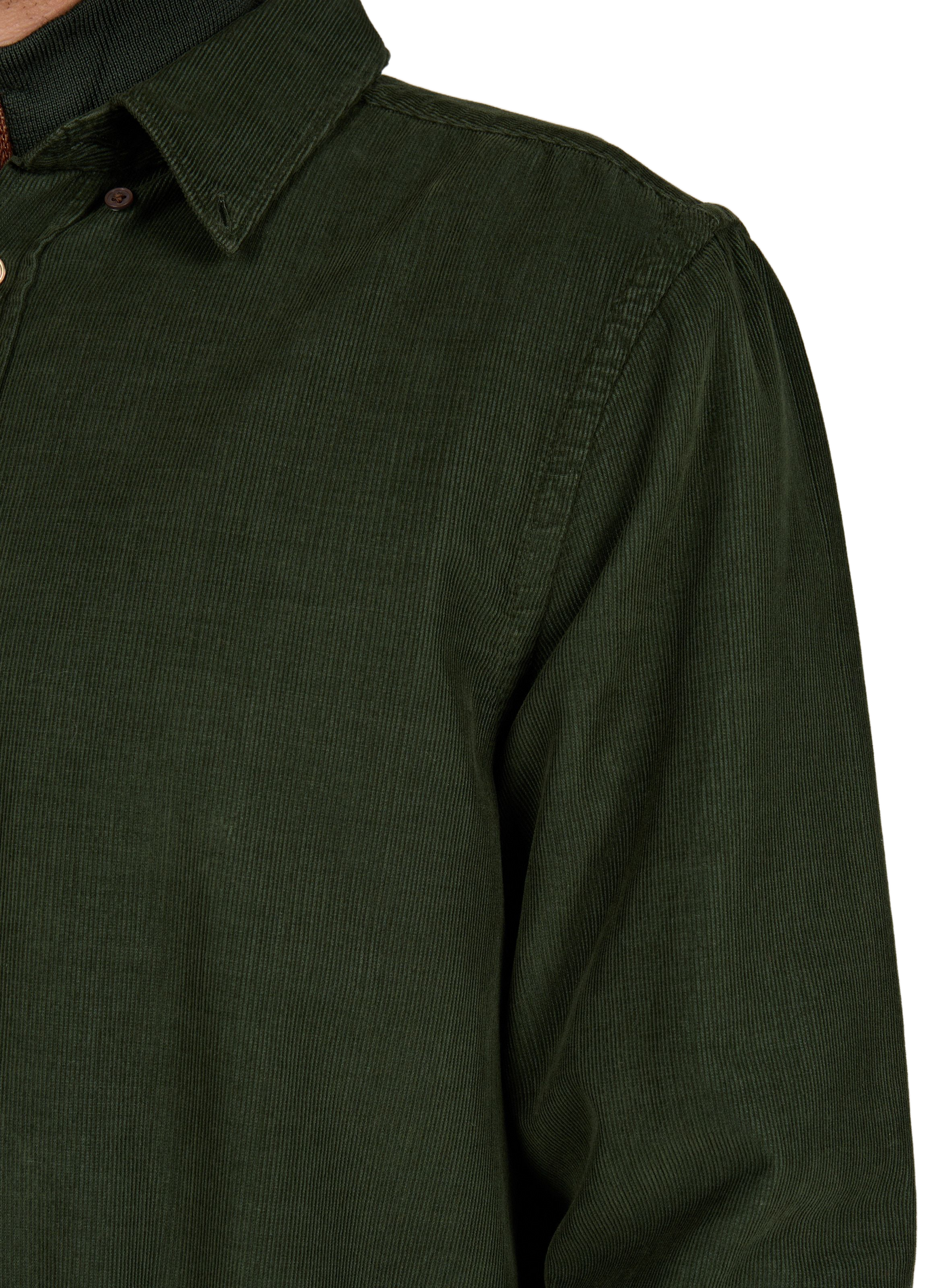 Gerade geschnittenes Hemd aus Baumwollcord PAUL SMITH Grun