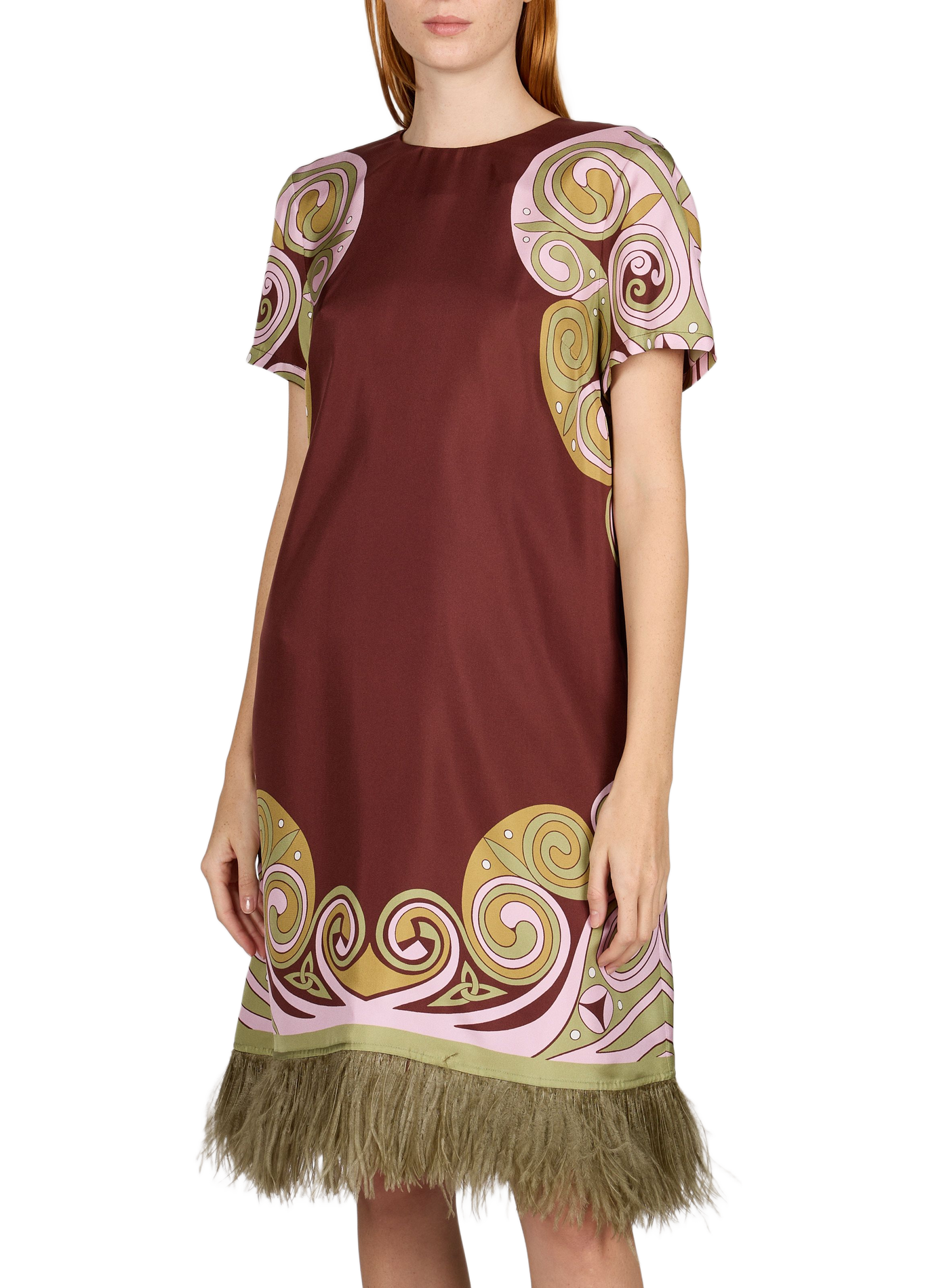 Midi-Seidenkleid LA DOUBLEJ Rot