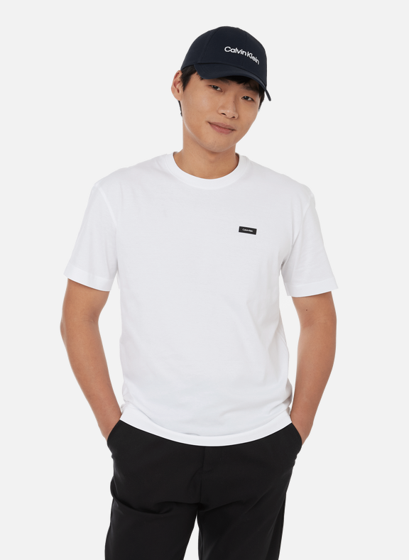 CALVIN KLEIN T-shirt en coton mélangé Blanc