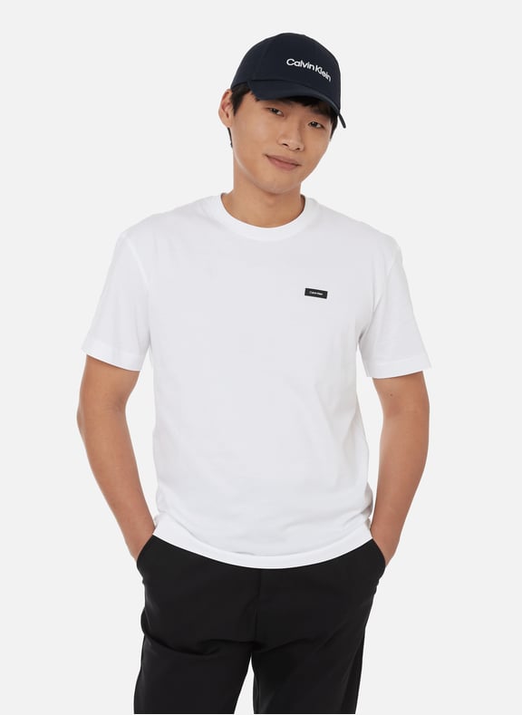 T-shirt en coton mélangé Blanc by CALVIN KLEIN CALVIN KLEIN T-shirt en coton mélangé Blanc