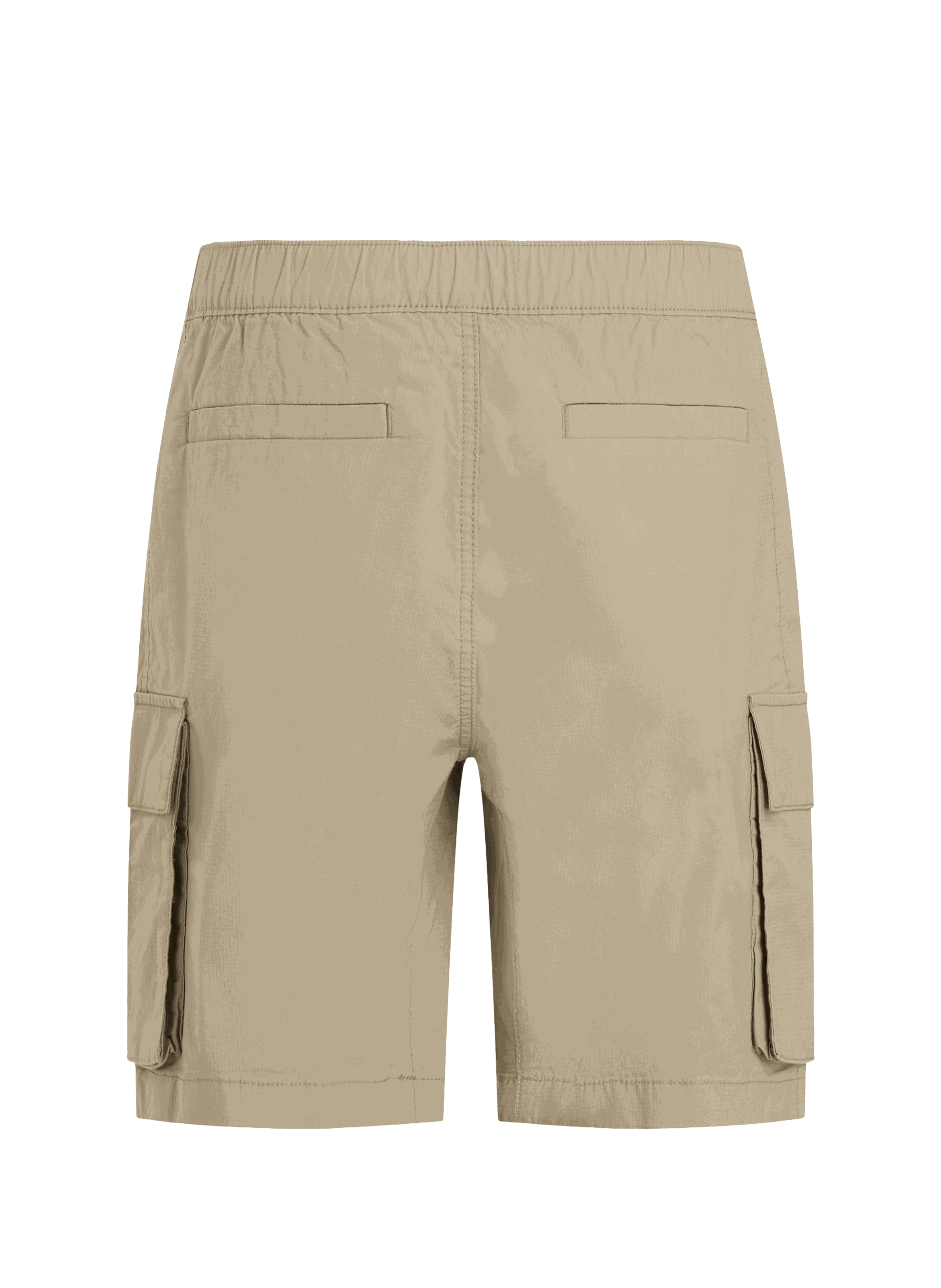 Straight cotton blend shorts CALVIN KLEIN Beige