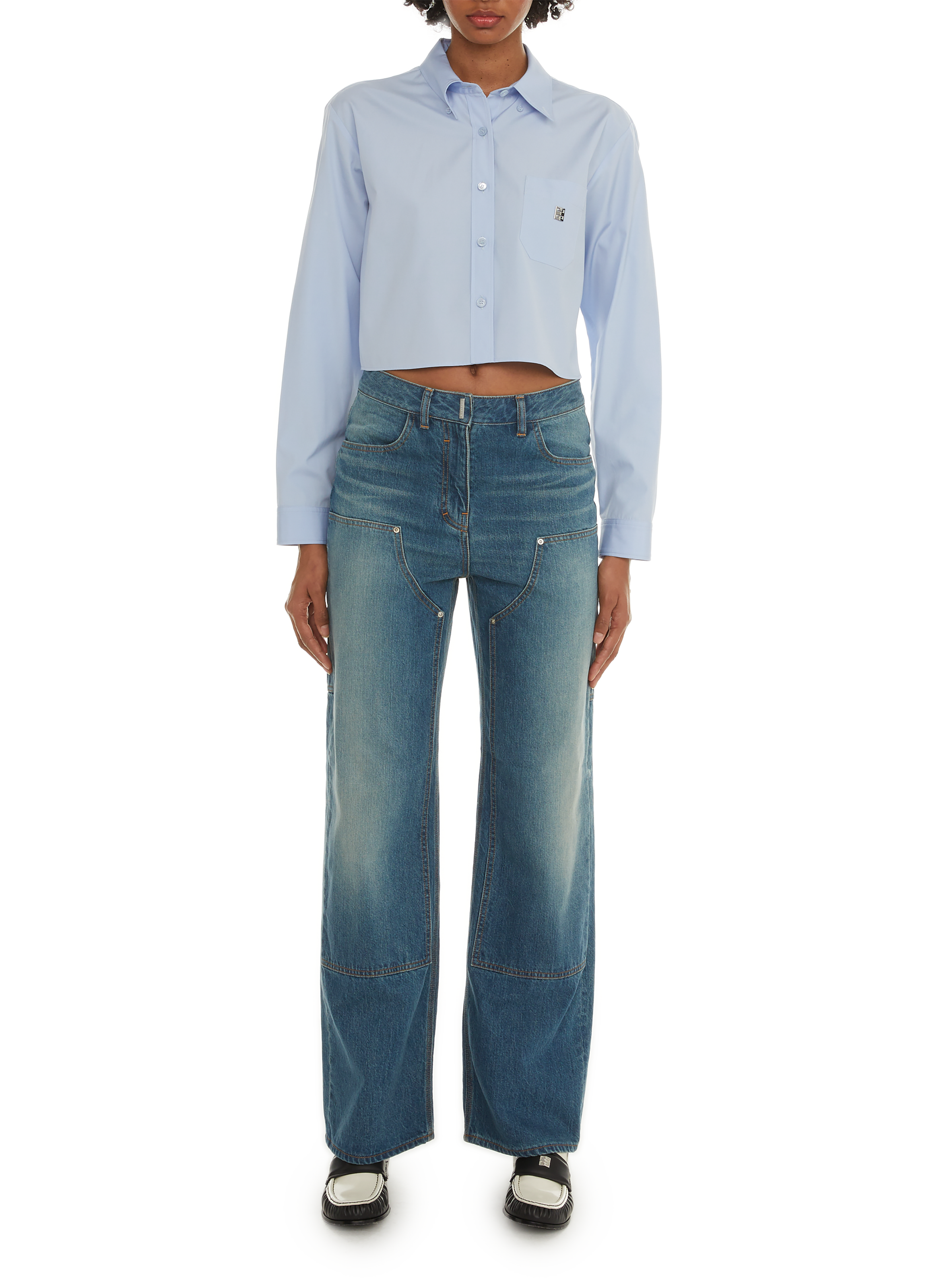 Cotton shirt GIVENCHY Blue