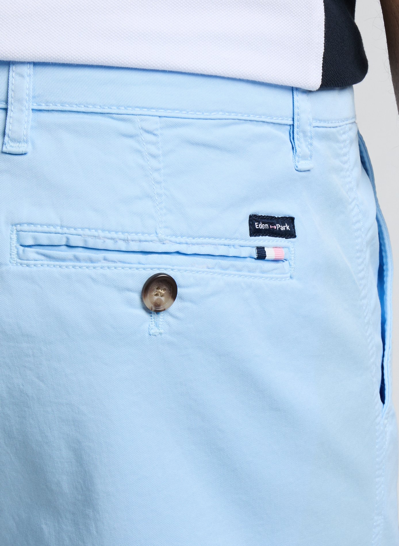 Bermuda en coton EDEN PARK Bleu